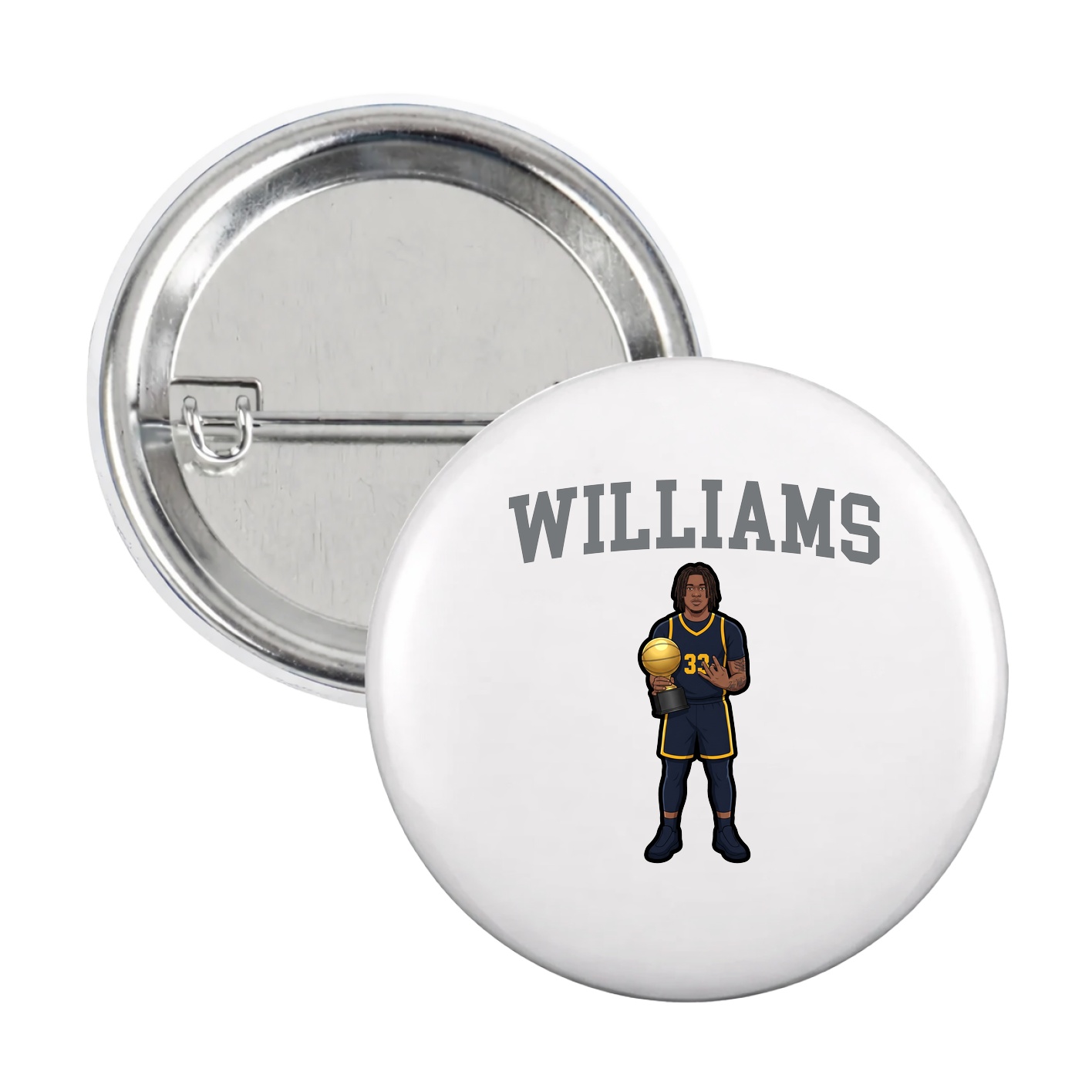 Game Day Button — Shirsey in White