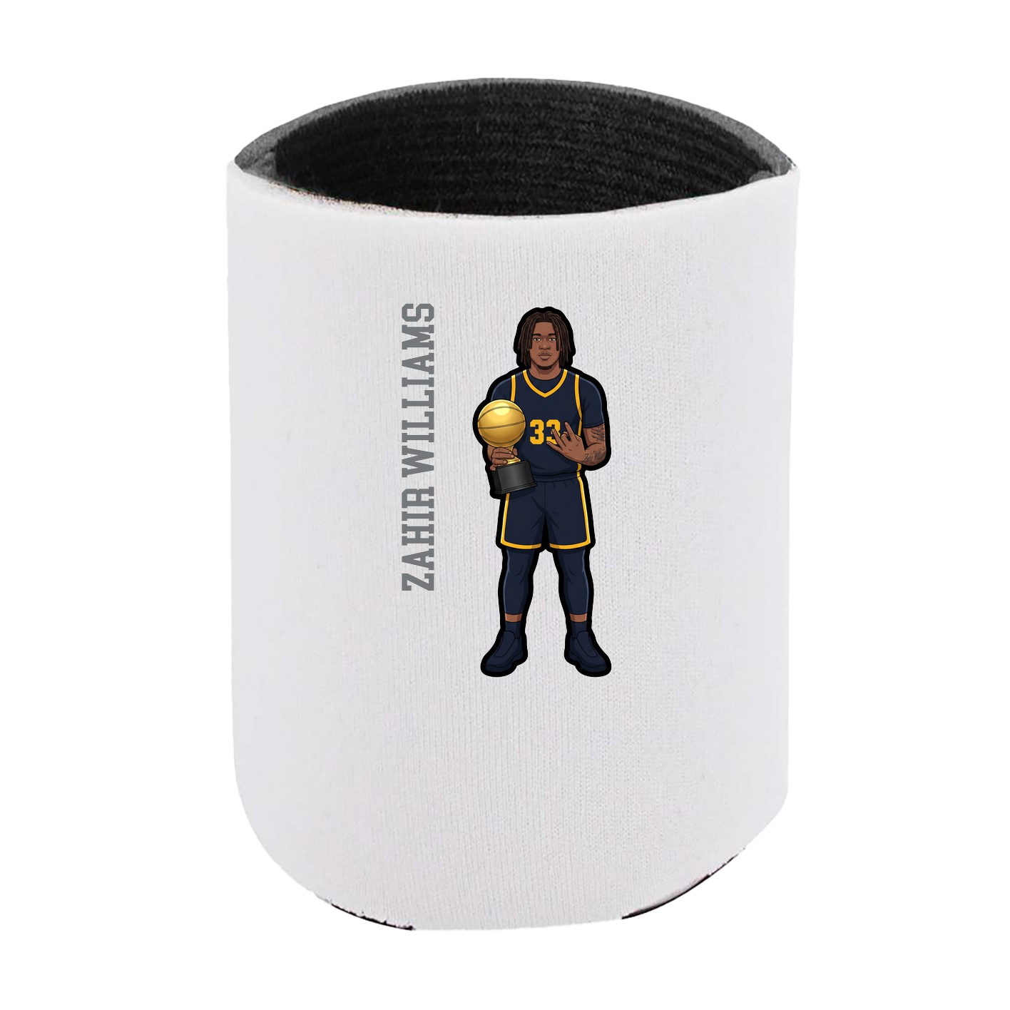 Can Holder — Name Vertical in White