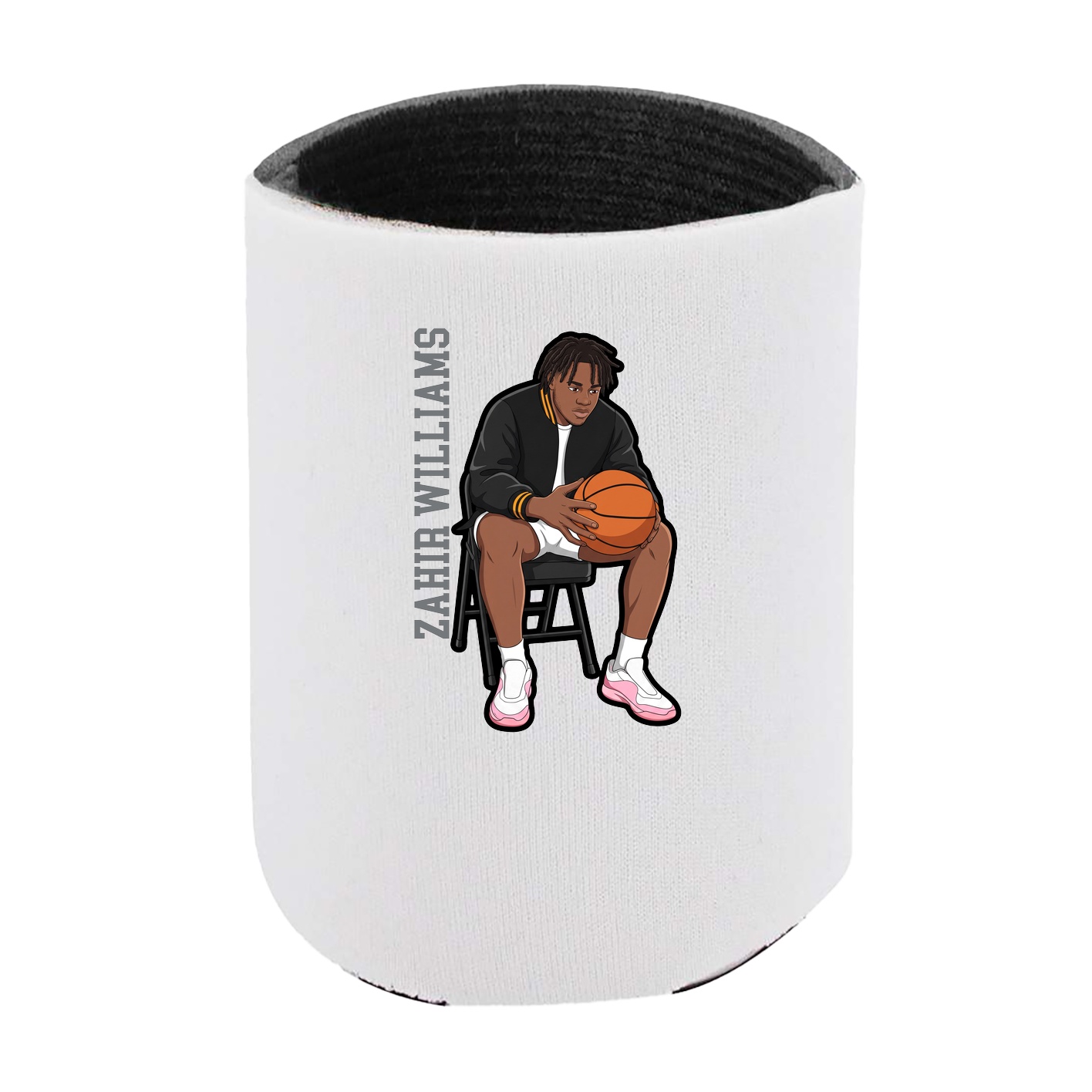 Can Holder — Name Vertical in White