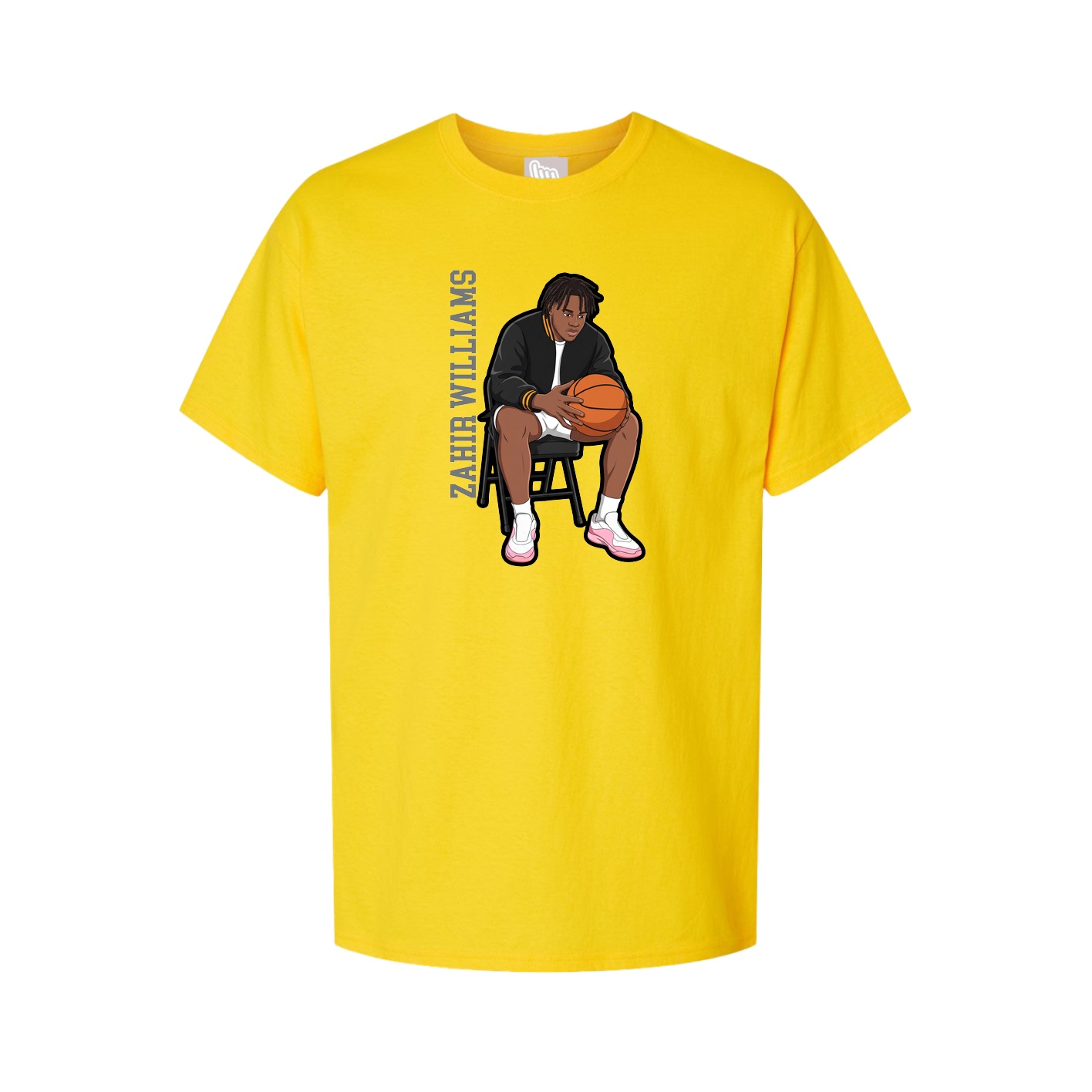 Tee — Name Vertical in Gold
