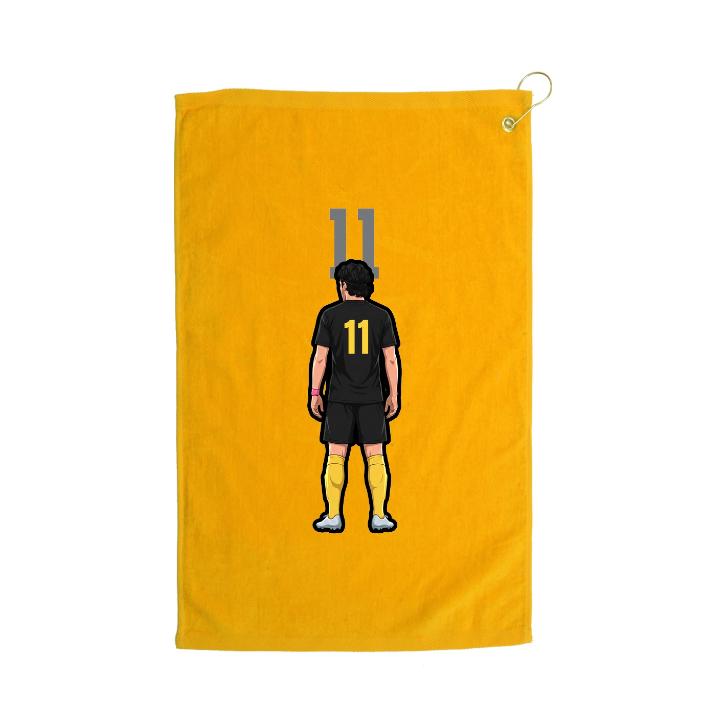 Golf Towel — Number Top in Gold