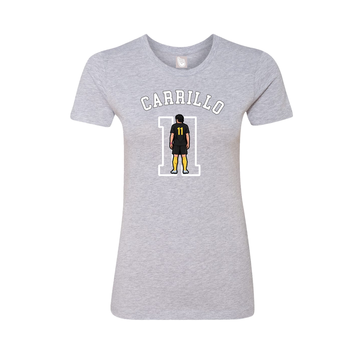 Fitted Women's Tee — Shirsey Arch in Grey