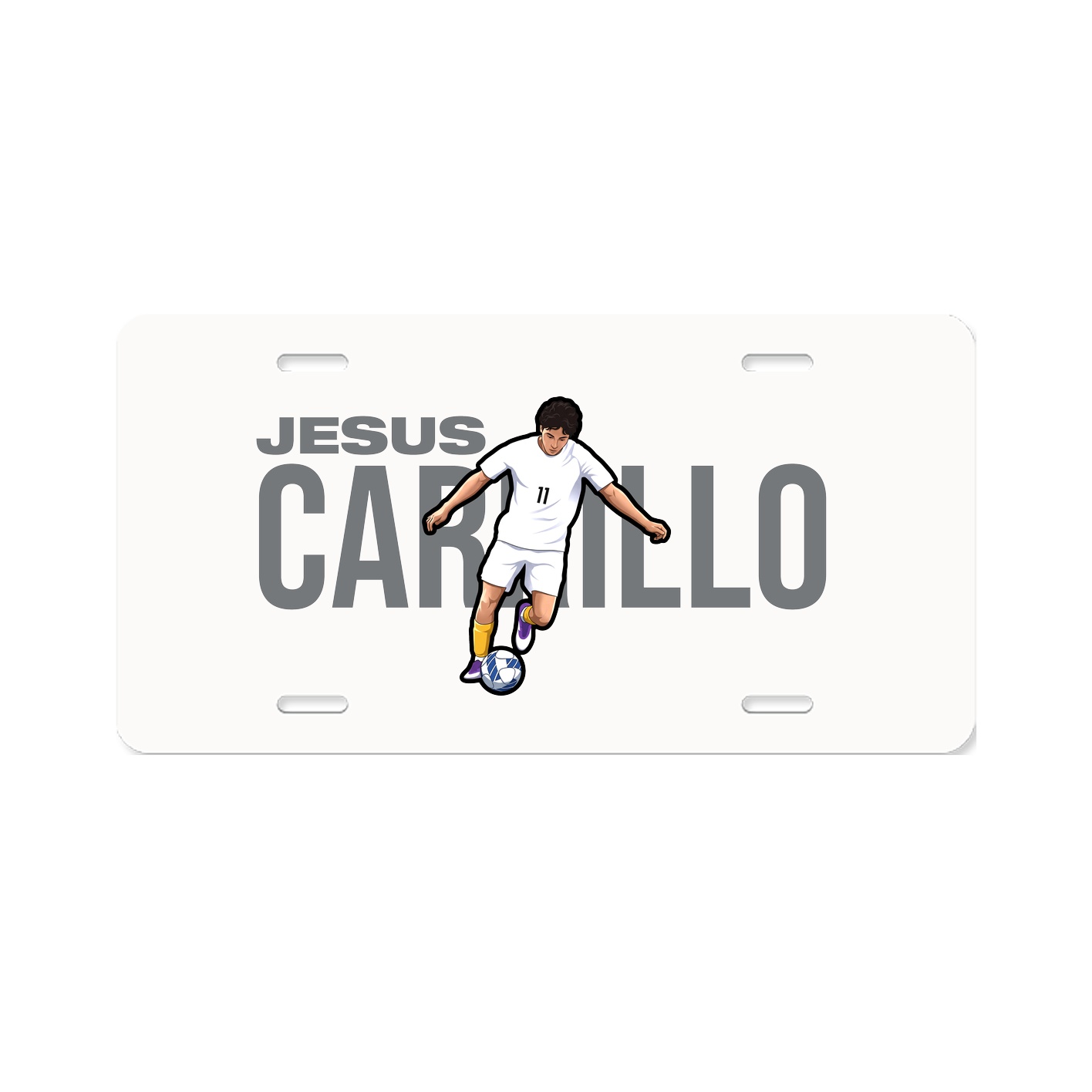 License Plate — Player Name in Classic