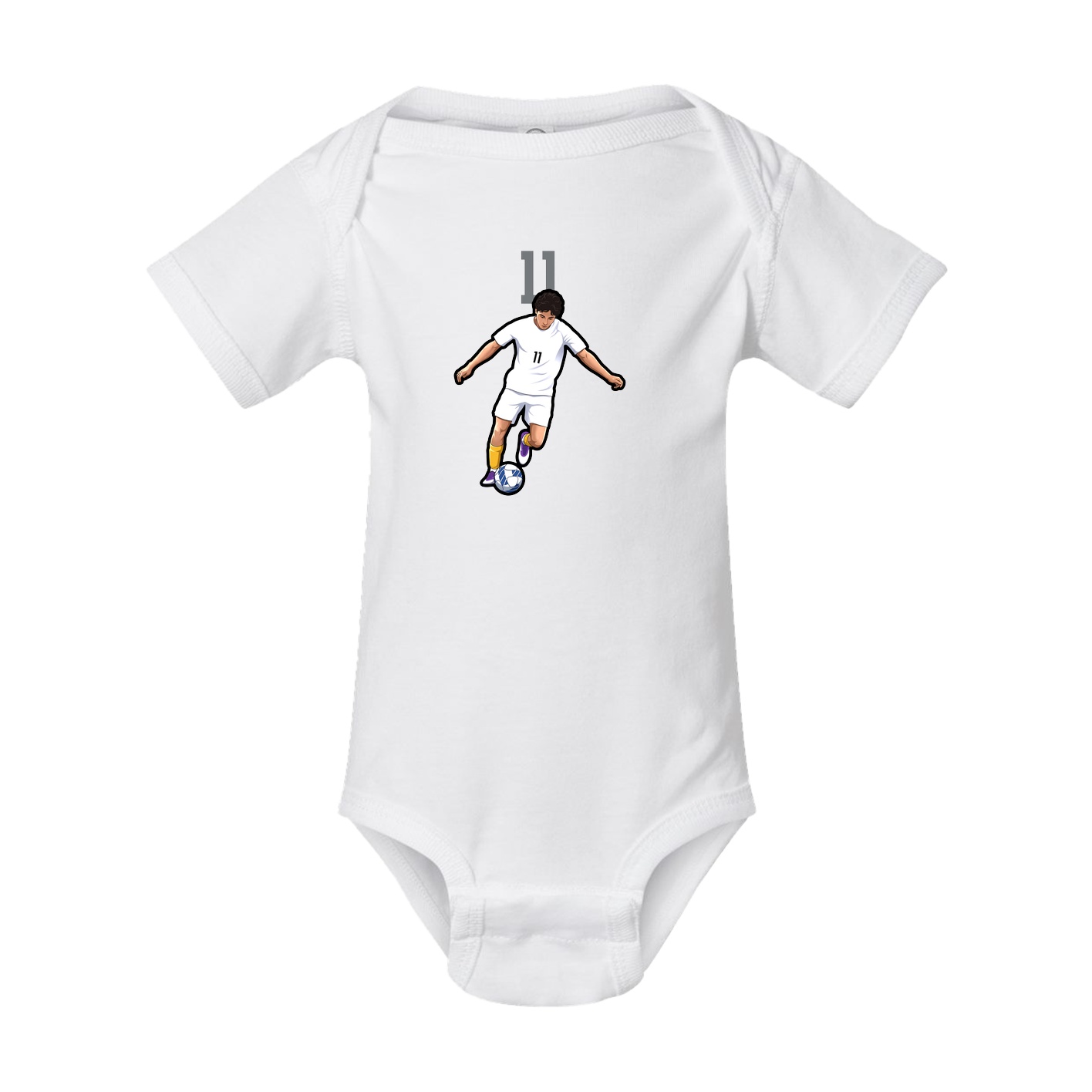 Baby Onesie — Number Top in White