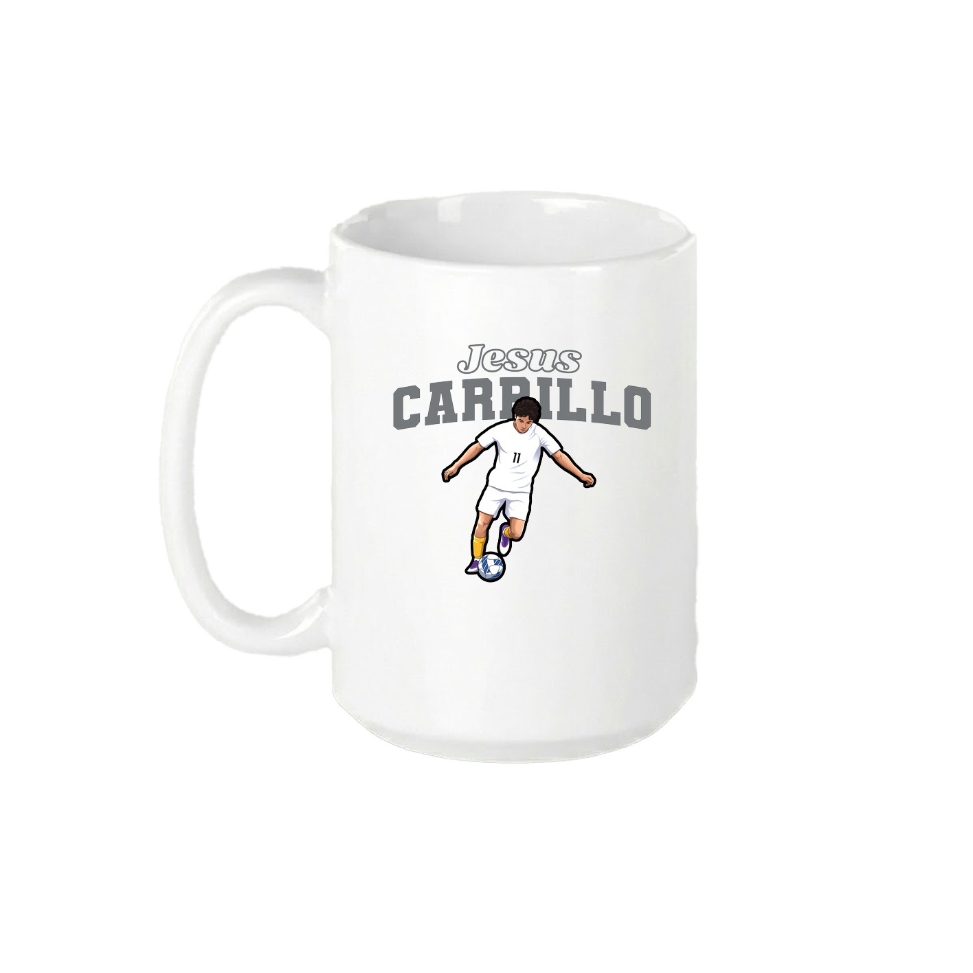 15oz Coffee Mug — Name Arch in White