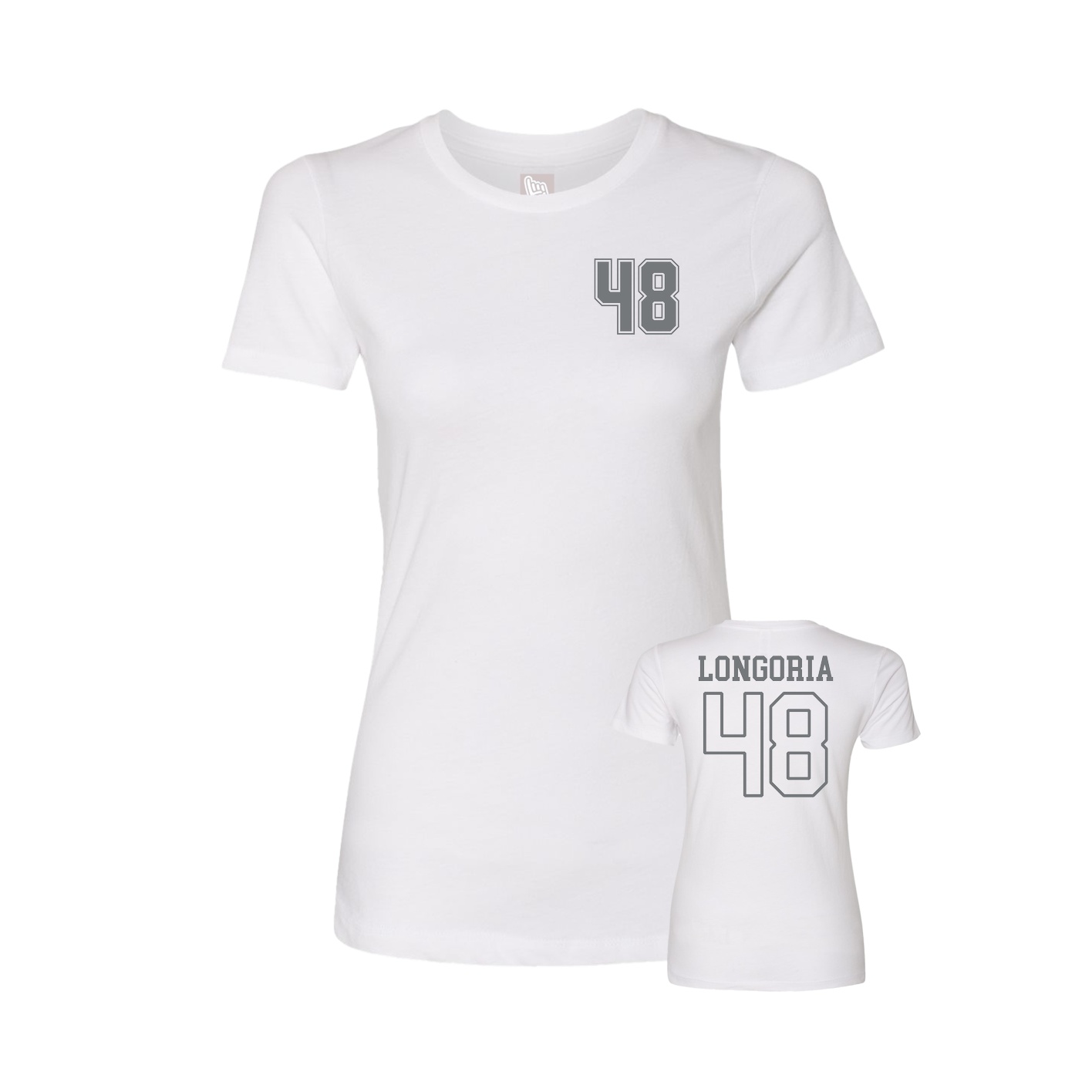 Womens Tee — Chest Back in White