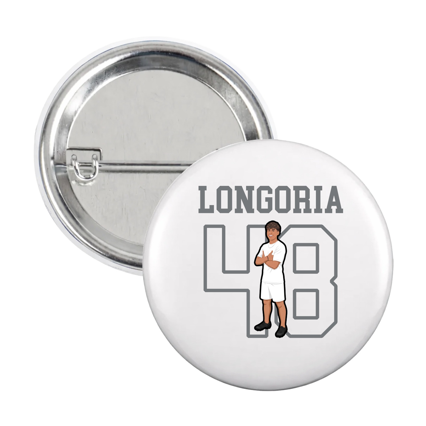 Game Day Button — Shirsey in White
