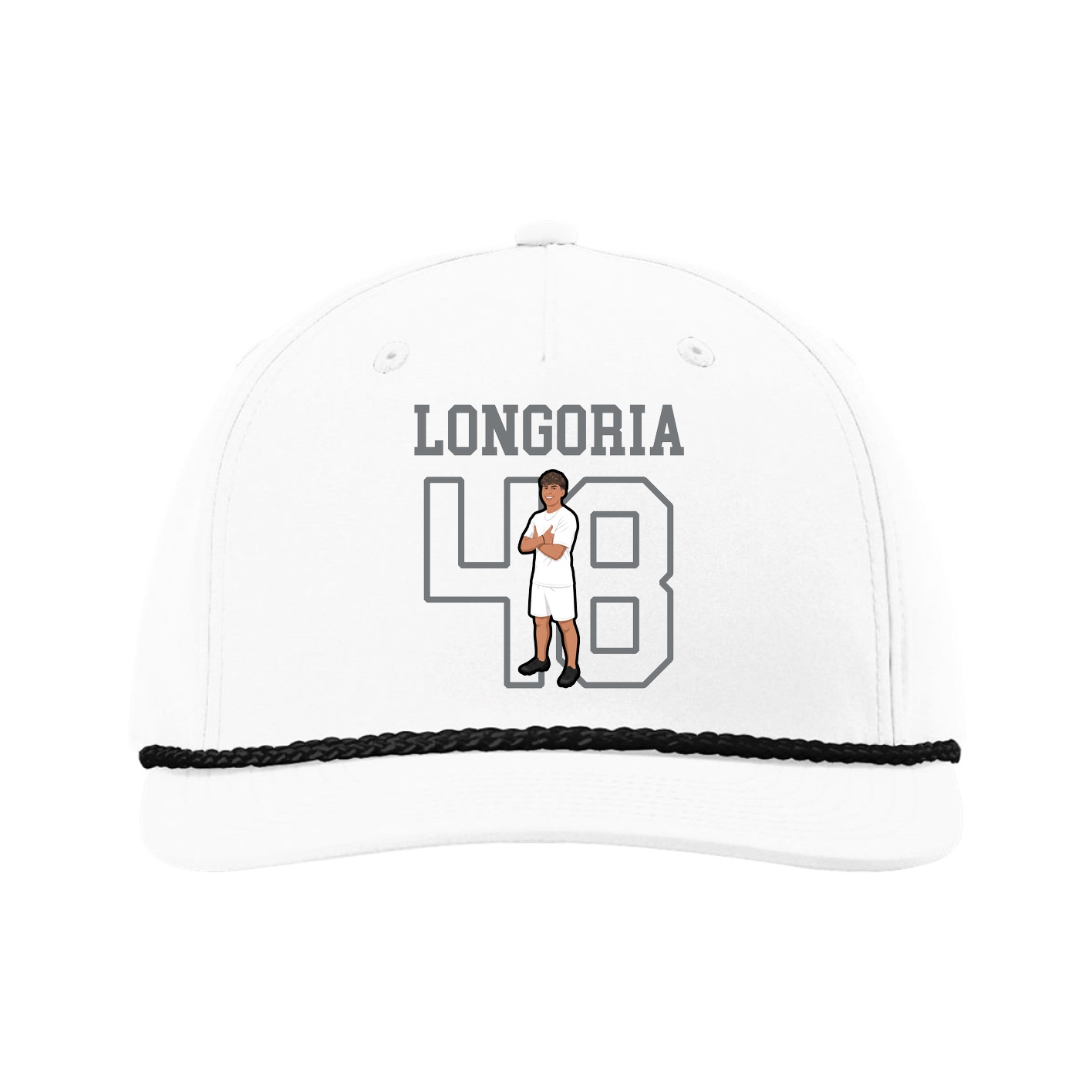 Five-Panel Classic Rope Cap — Shirsey in White