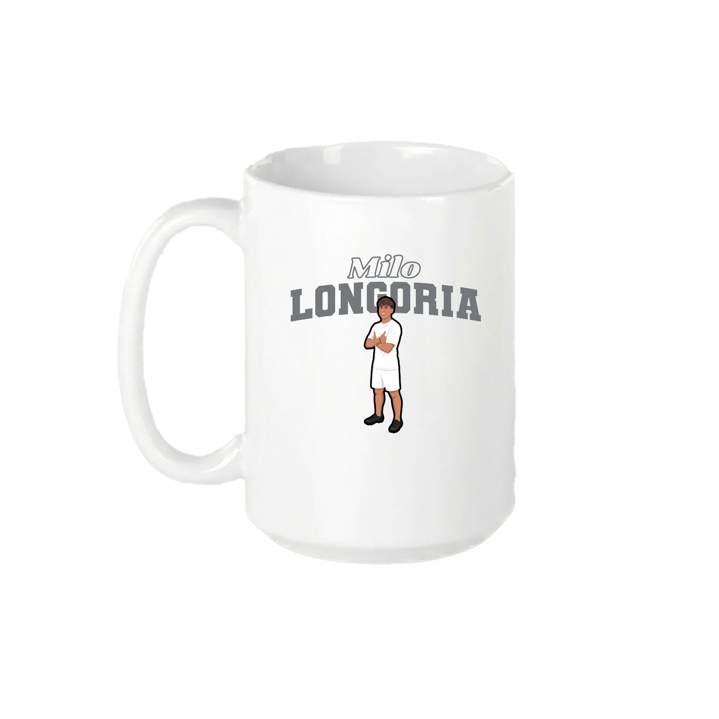 15oz Coffee Mug — Name Arch in White