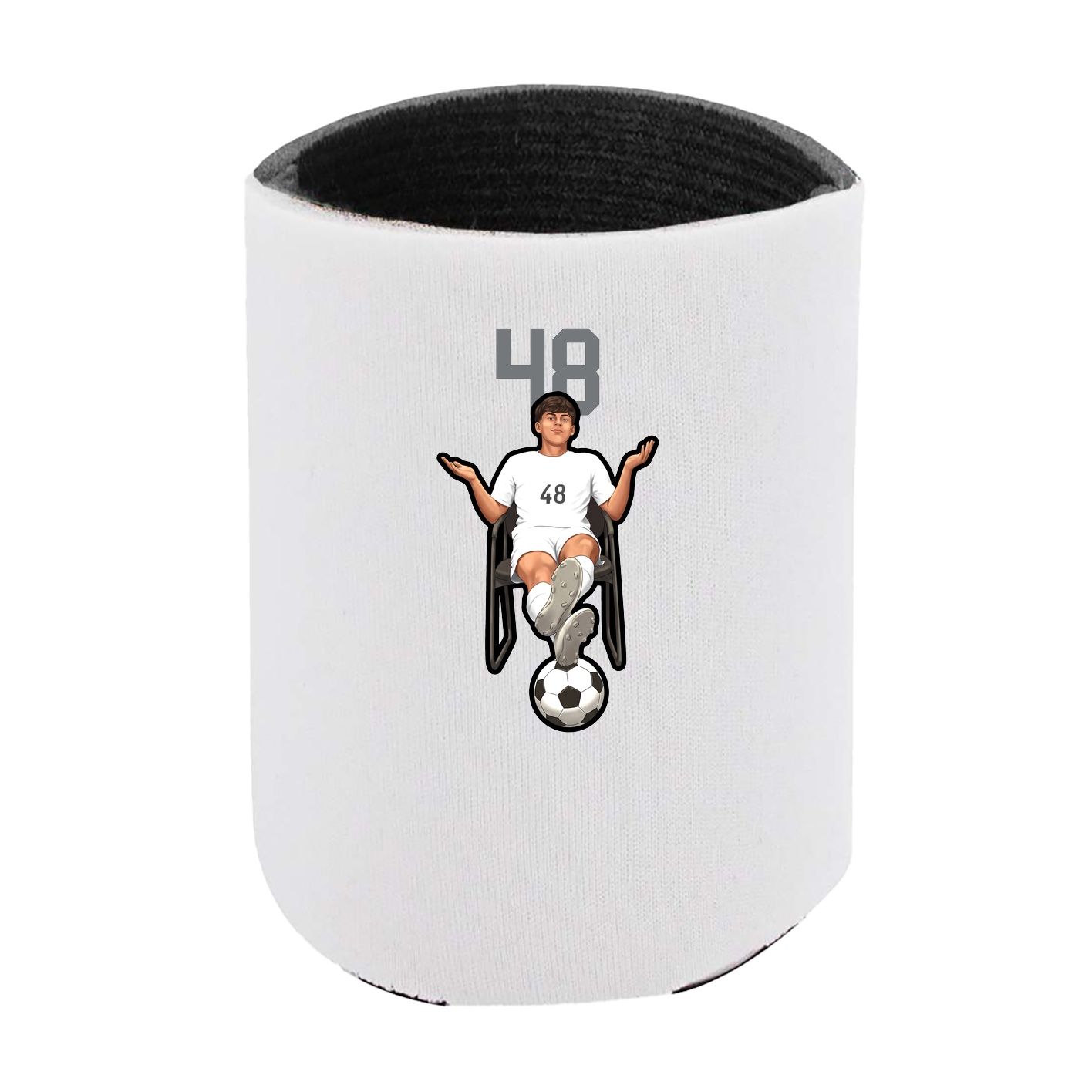Can Holder — Number Top in White