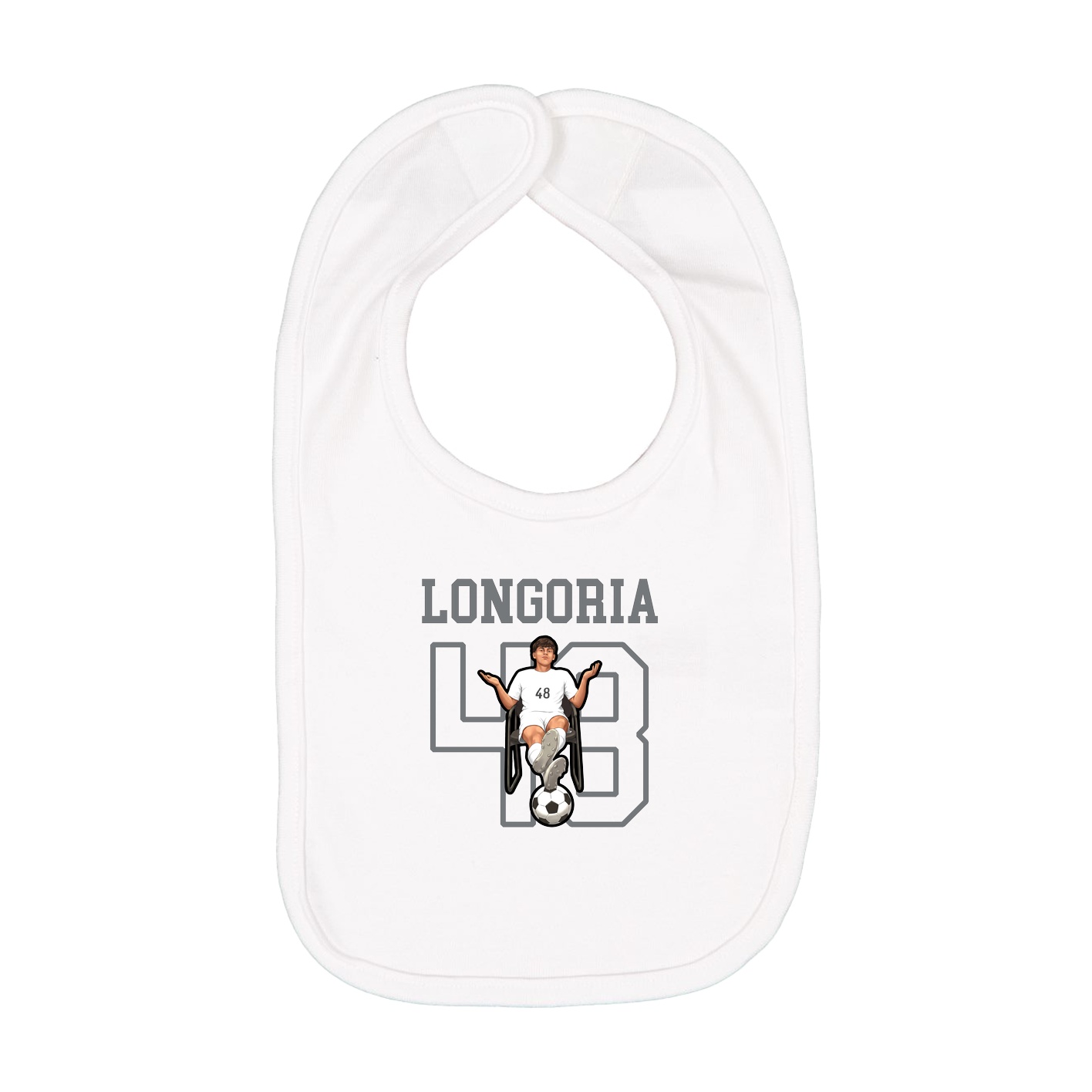 Infant Bib — Shirsey in White