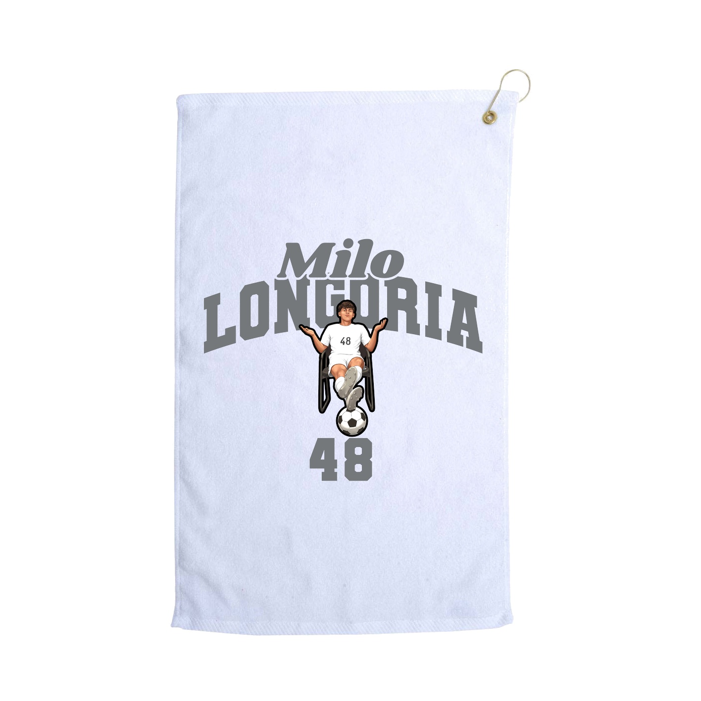 Golf Towel — Signature Arch in White