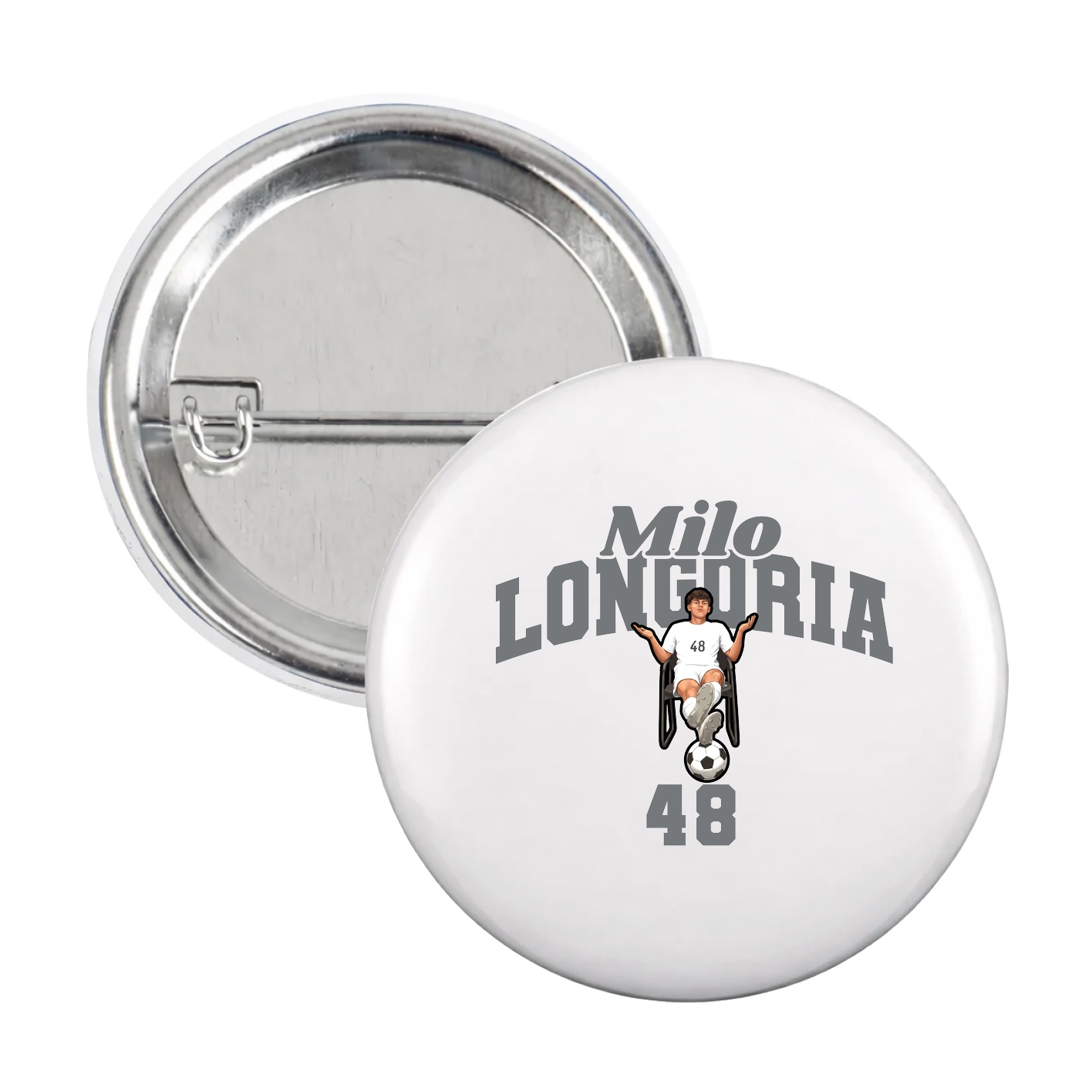 Game Day Button — Signature Arch in White