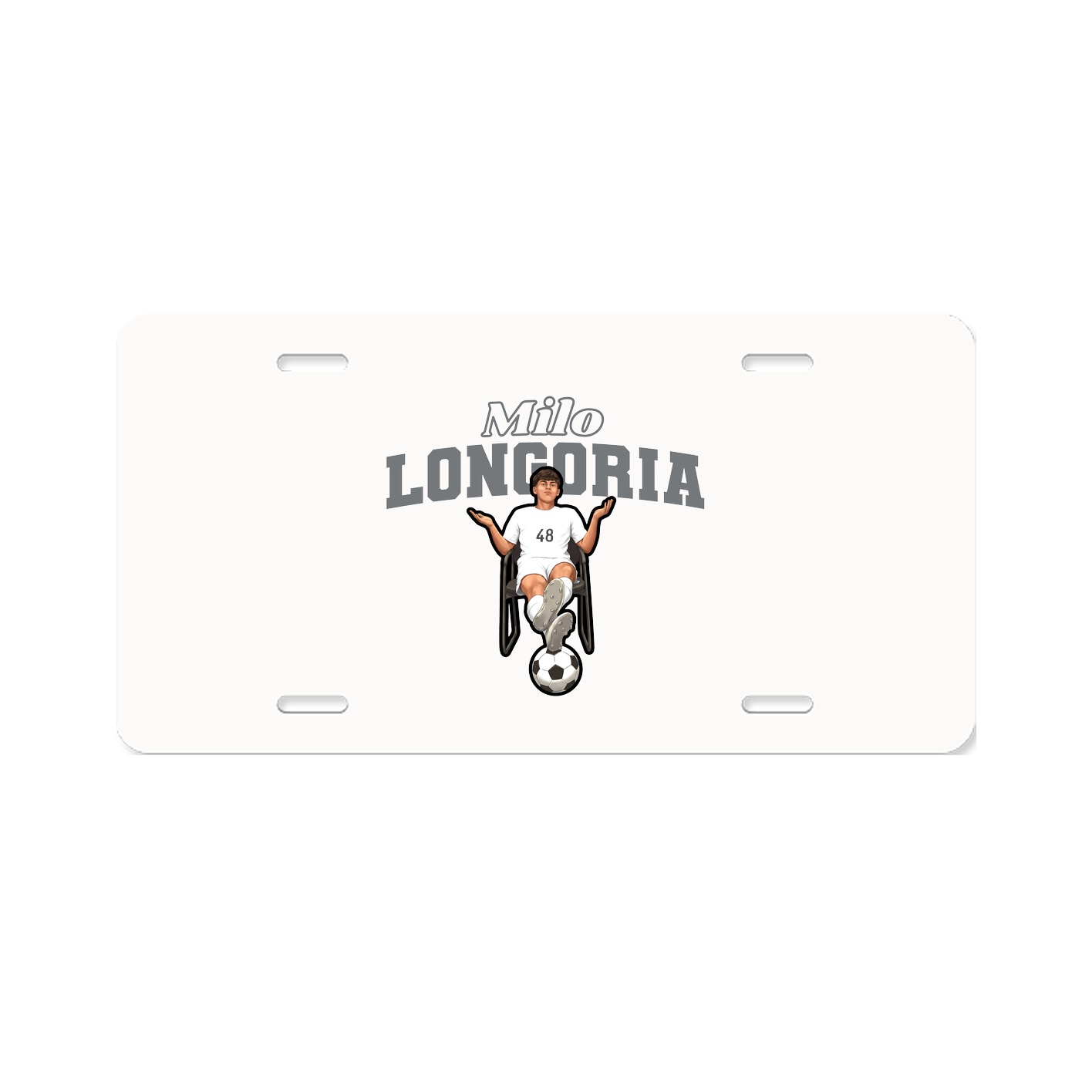 License Plate — Name Arch in Classic