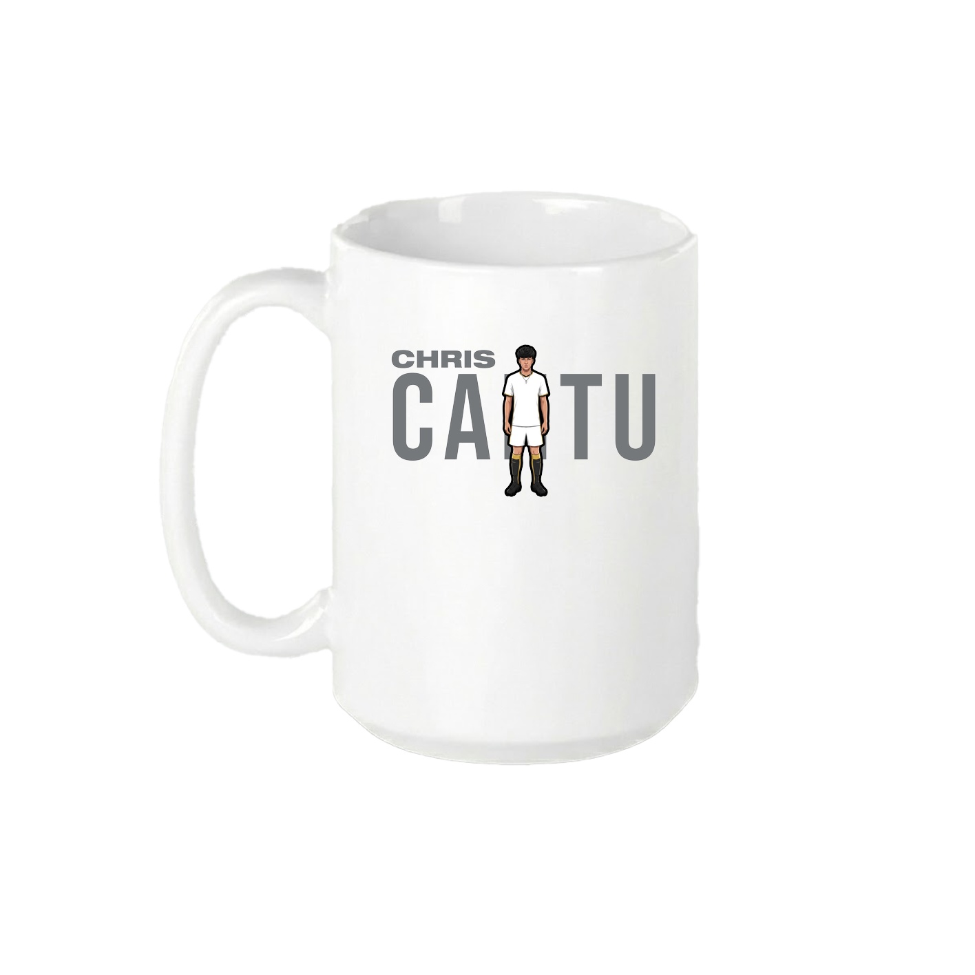 15oz Coffee Mug — Player Name in White