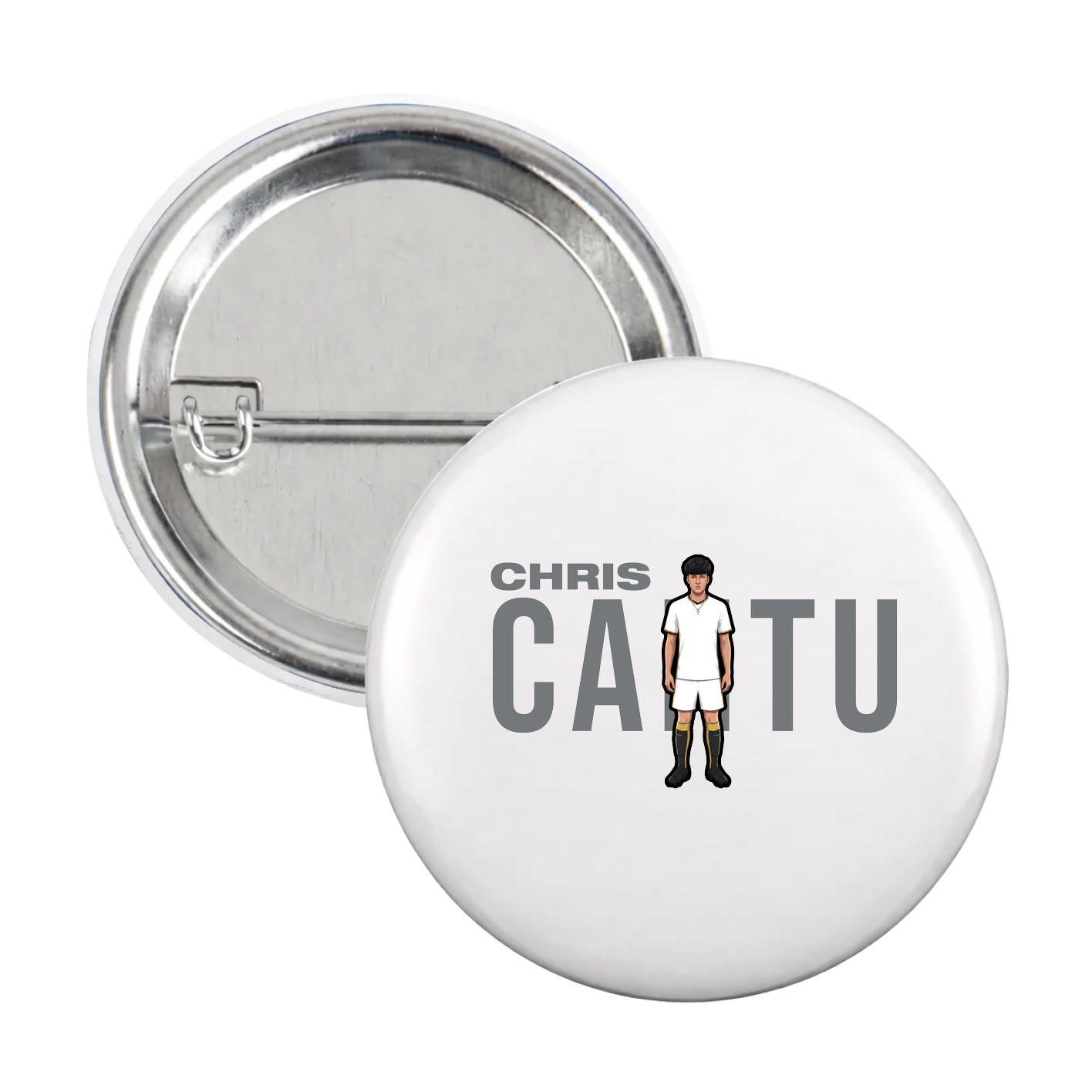 Game Day Button — Player Name in White