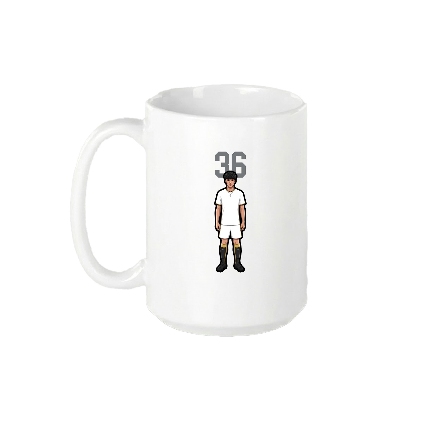 15oz Coffee Mug — Number Top in White