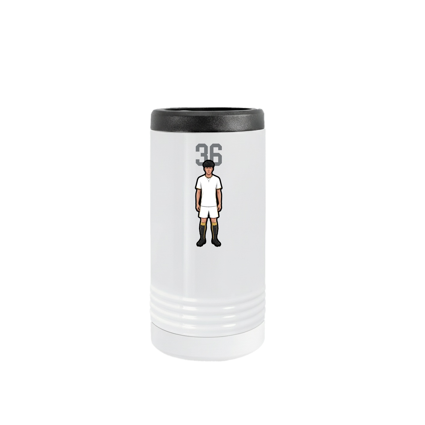 Slim Beverage Holder — Number Top in White