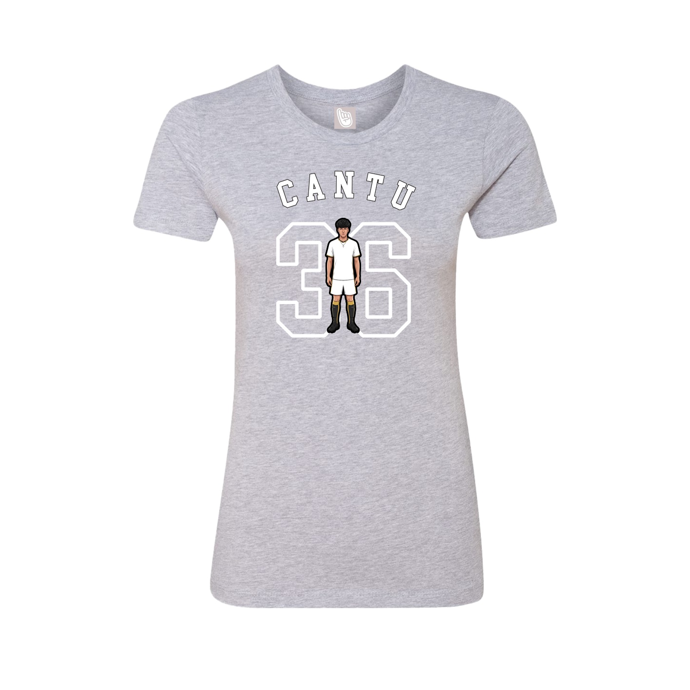 Fitted Women's Tee — Shirsey Arch in Grey