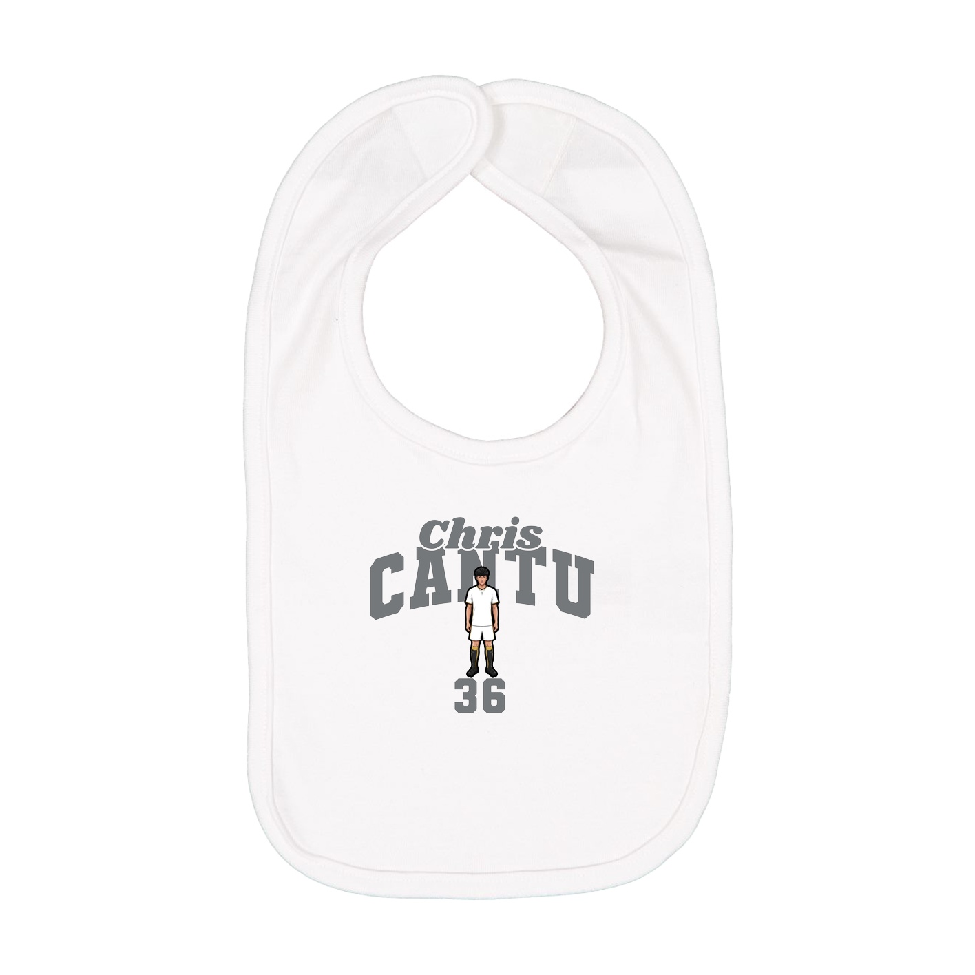 Infant Bib — Signature Arch in White