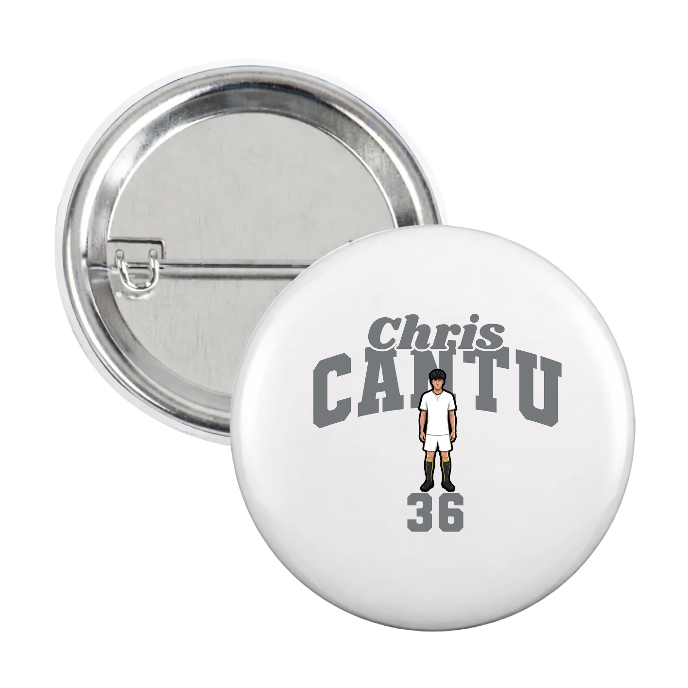Game Day Button — Signature Arch in White