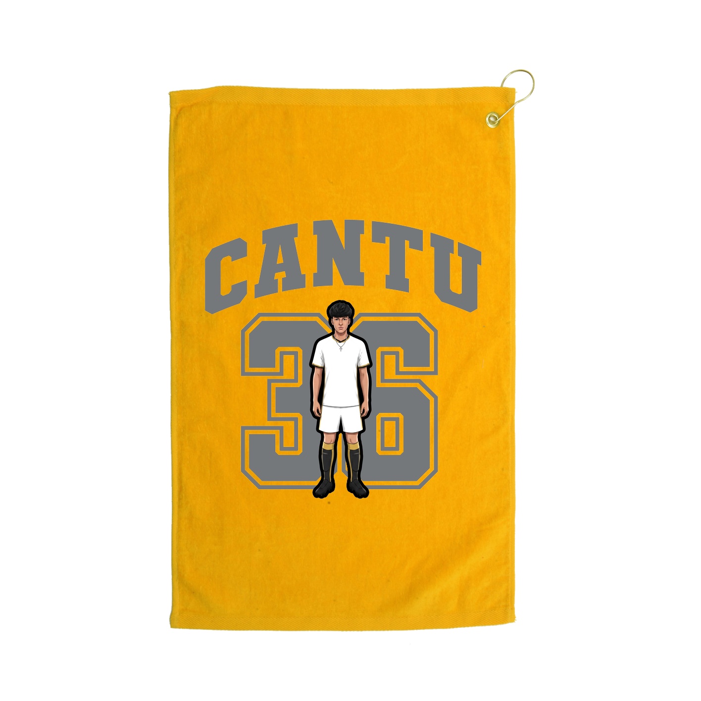 Golf Towel — Number in Gold