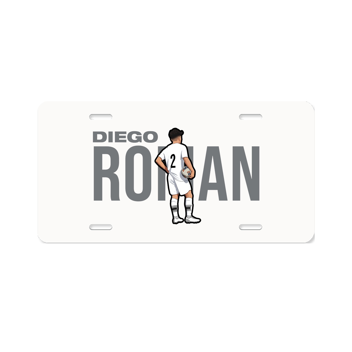 License Plate — Player Name in Classic