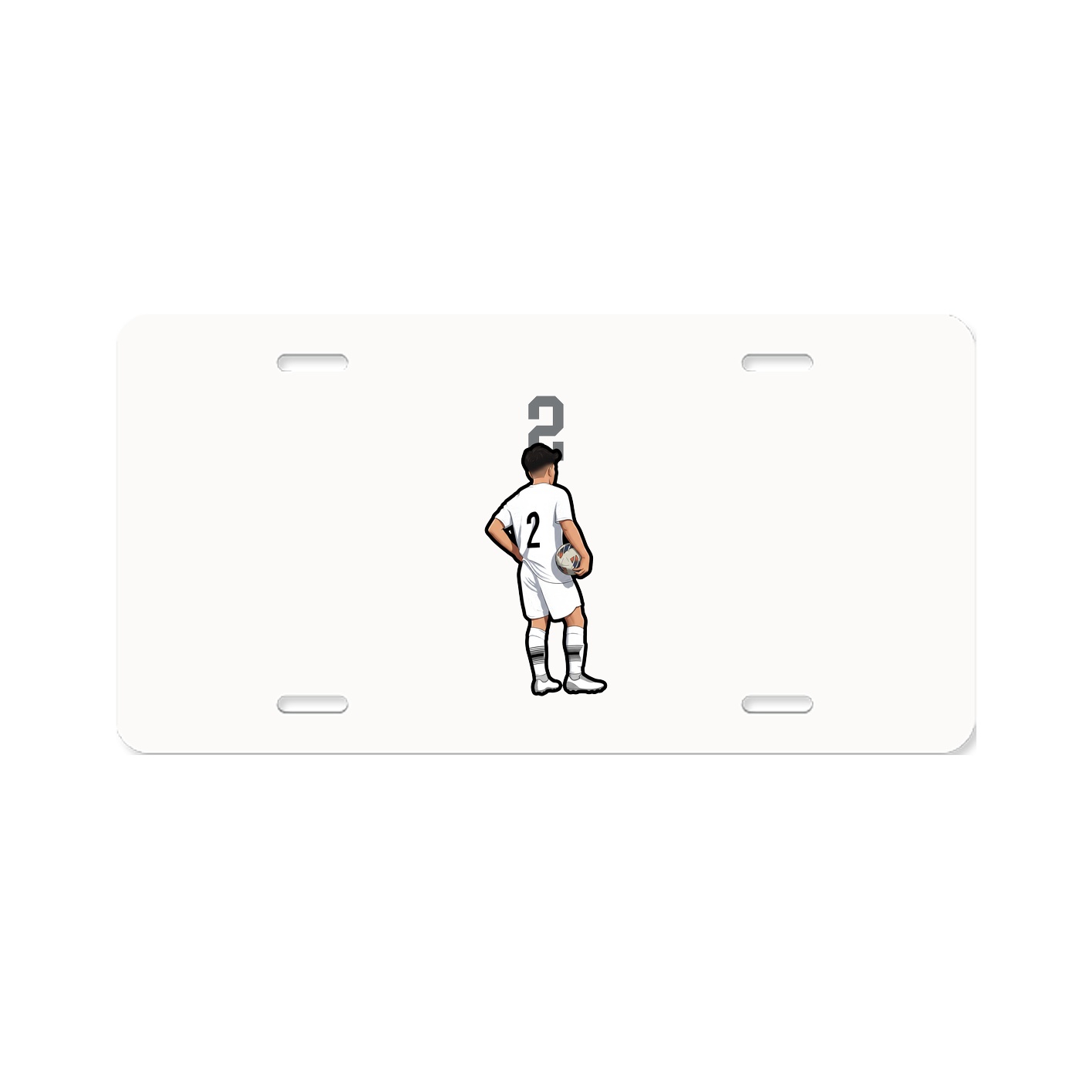 License Plate — Number Top in Classic