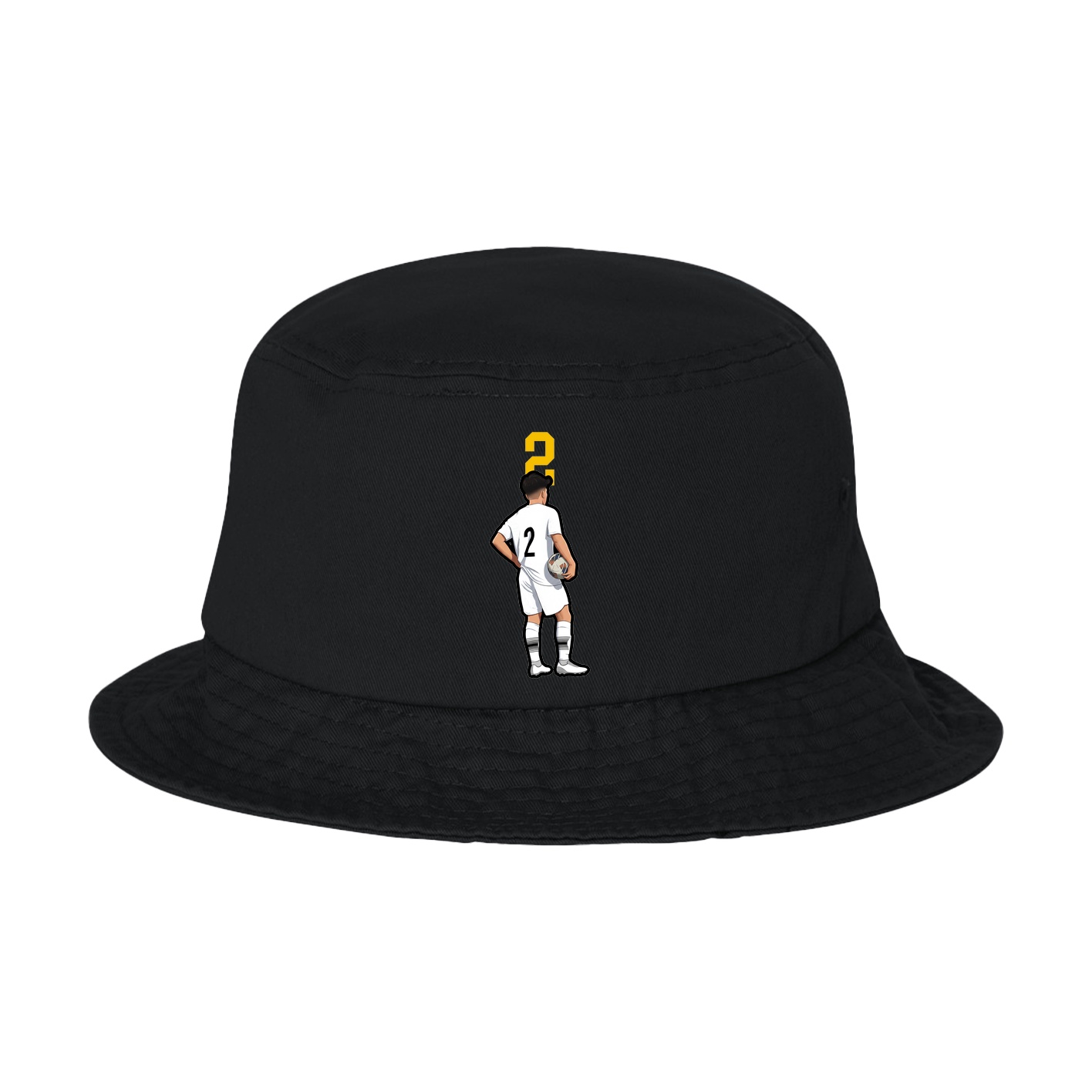 Bucket Cap — Number Top in Black