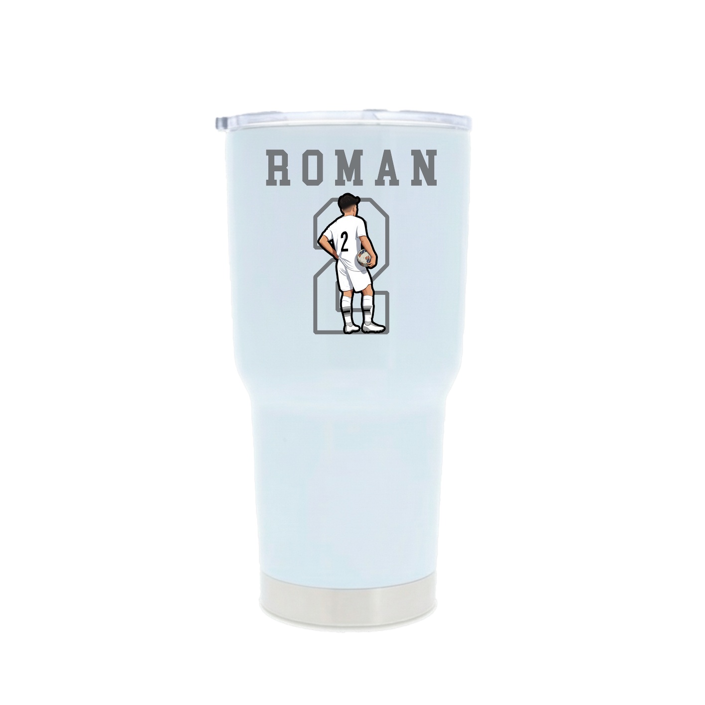 30oz Stainless Steel Tumbler — Shirsey in White