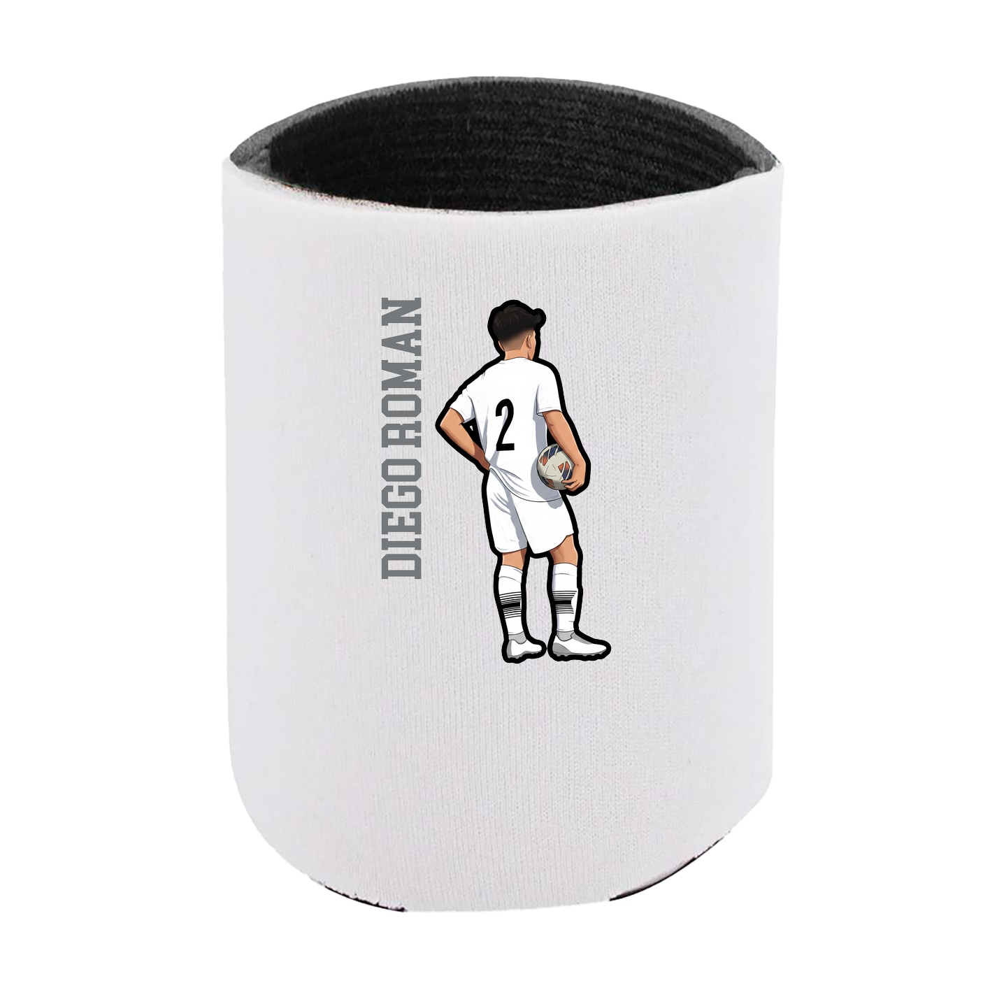 Can Holder — Name Vertical in White