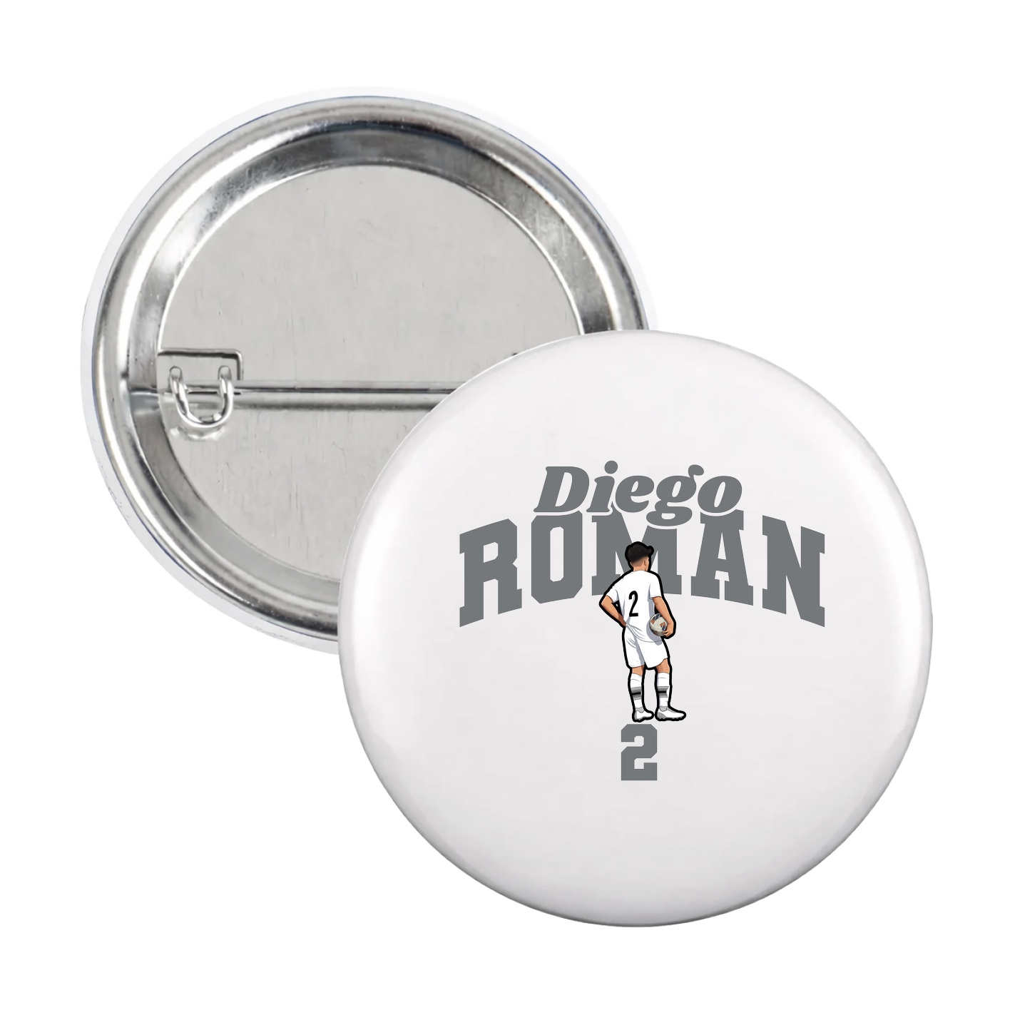 Game Day Button — Signature Arch in White