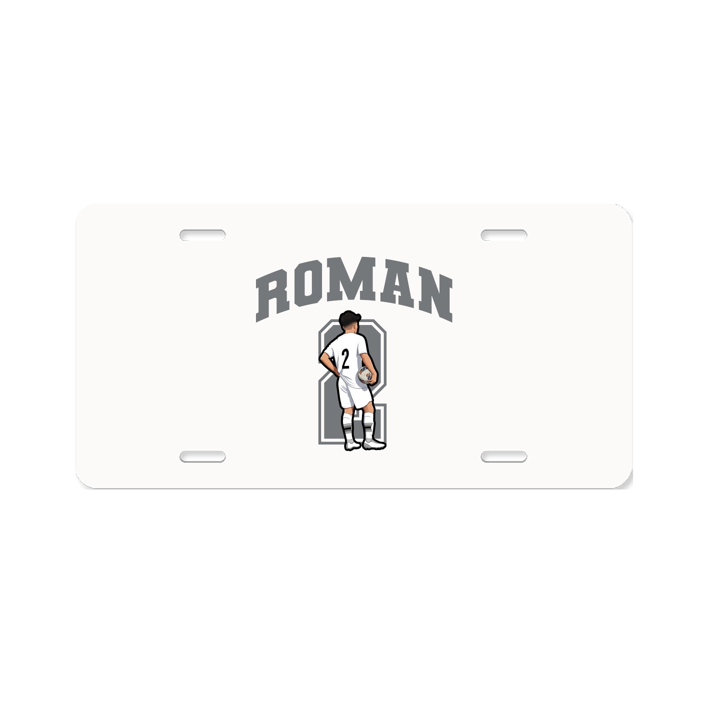 License Plate — Number in Classic
