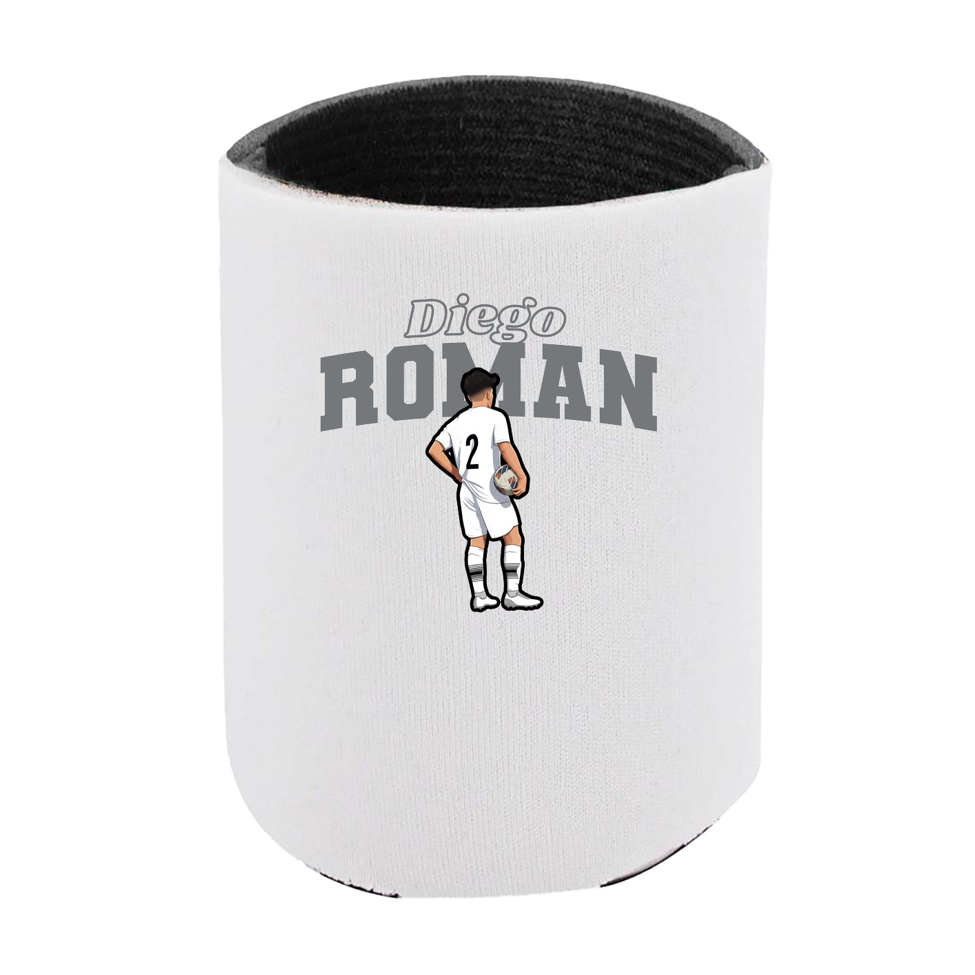 Can Holder — Name Arch in White