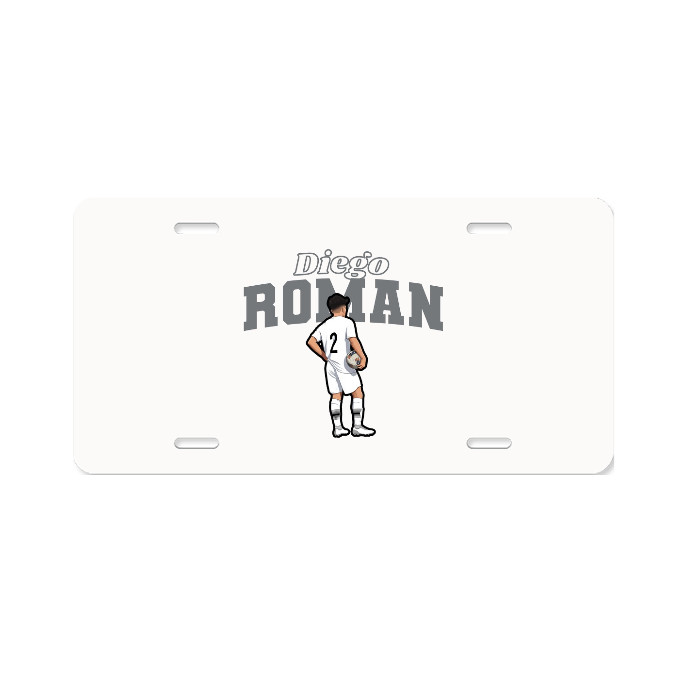 License Plate — Name Arch in Classic