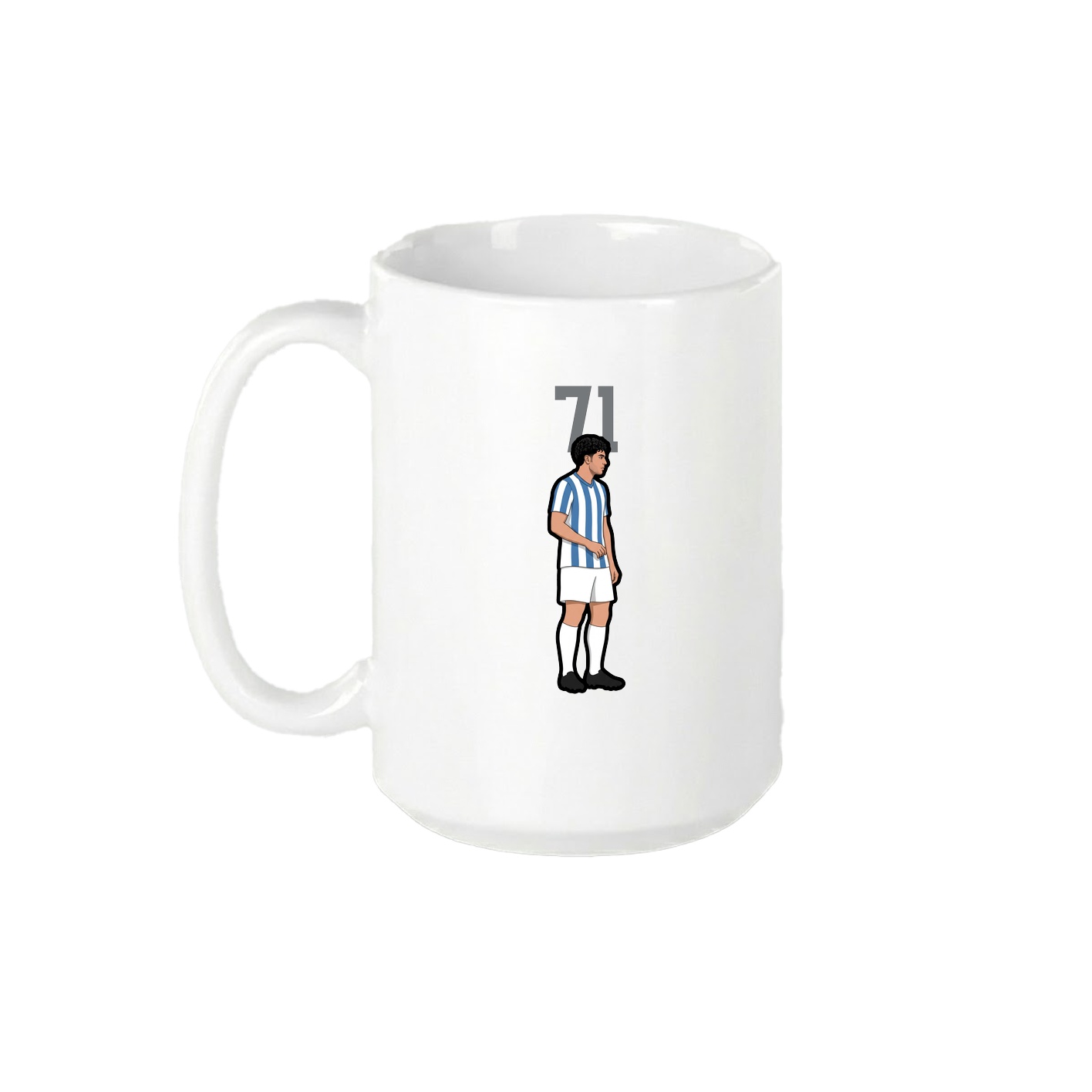 15oz Coffee Mug — Number Top in White