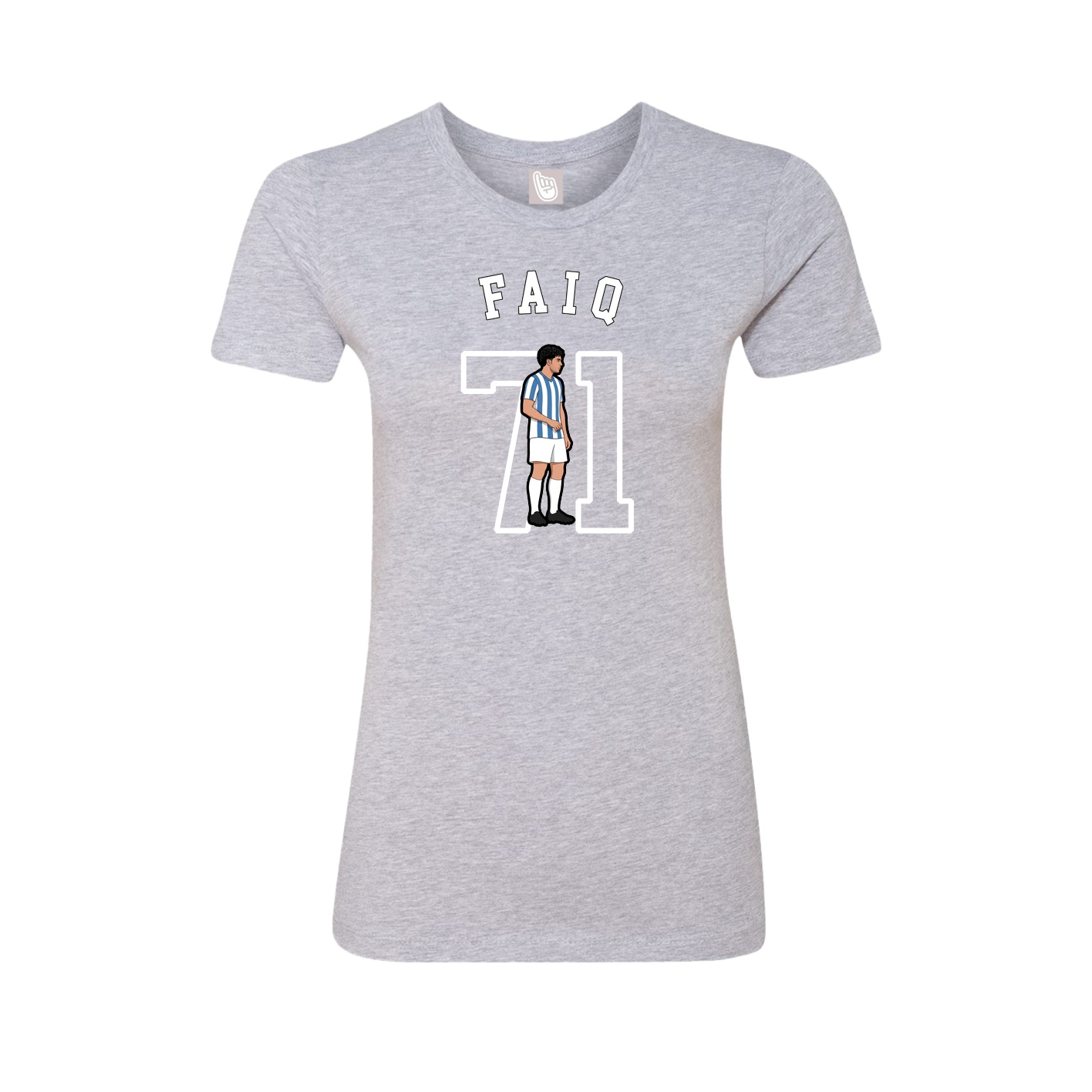 Fitted Women's Tee — Shirsey Arch in Grey