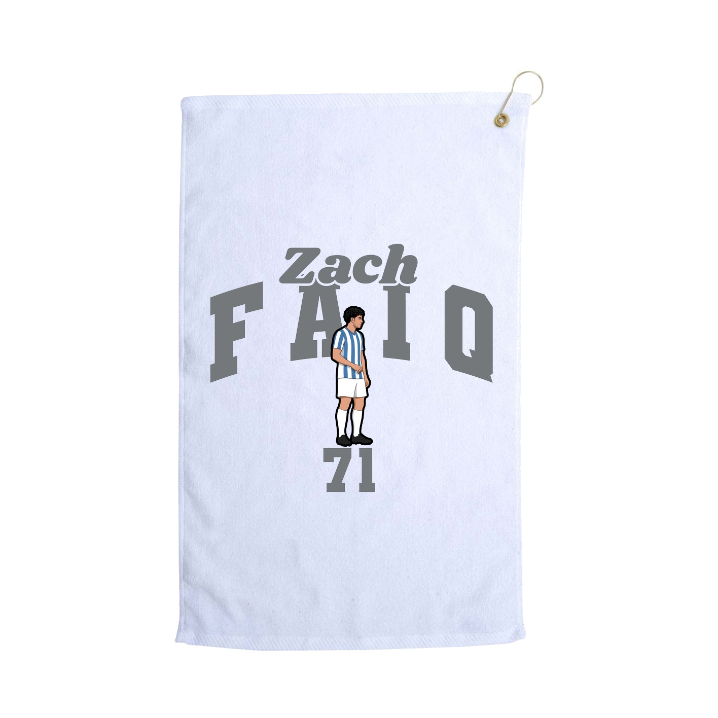 Golf Towel — Signature Arch in White