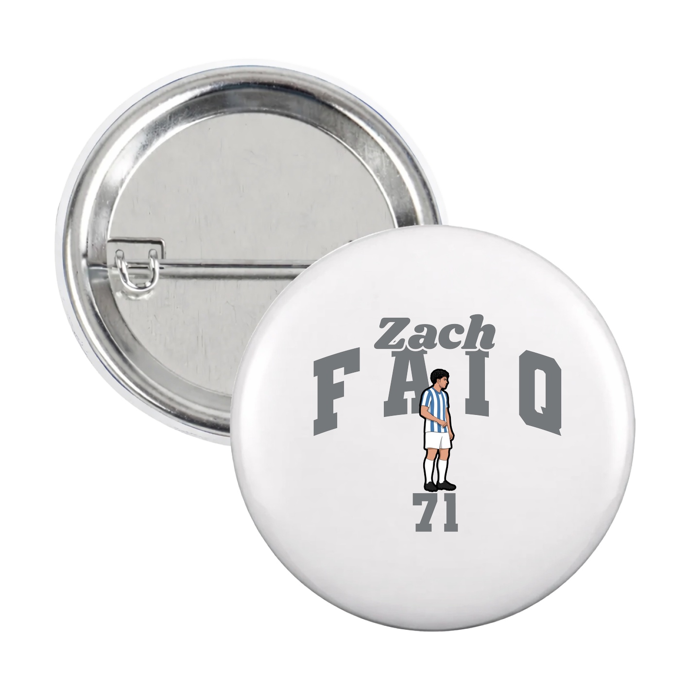 Game Day Button — Signature Arch in White