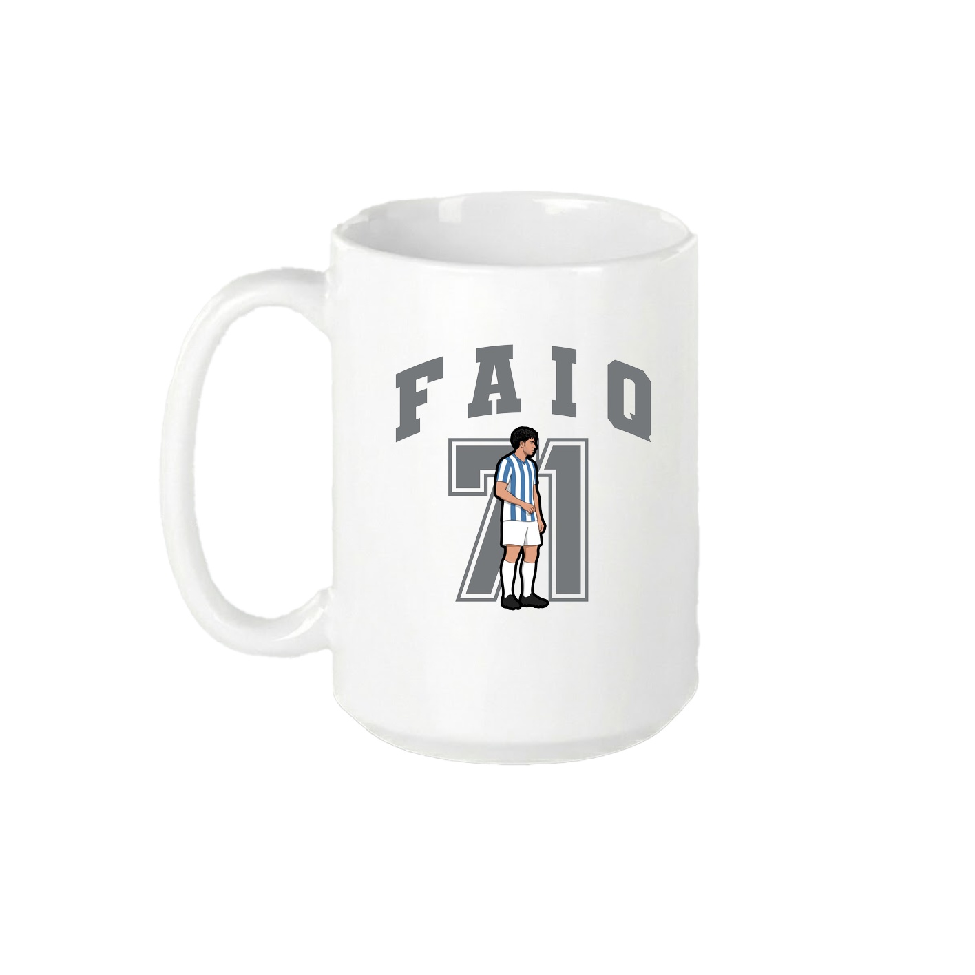 15oz Coffee Mug — Number in White