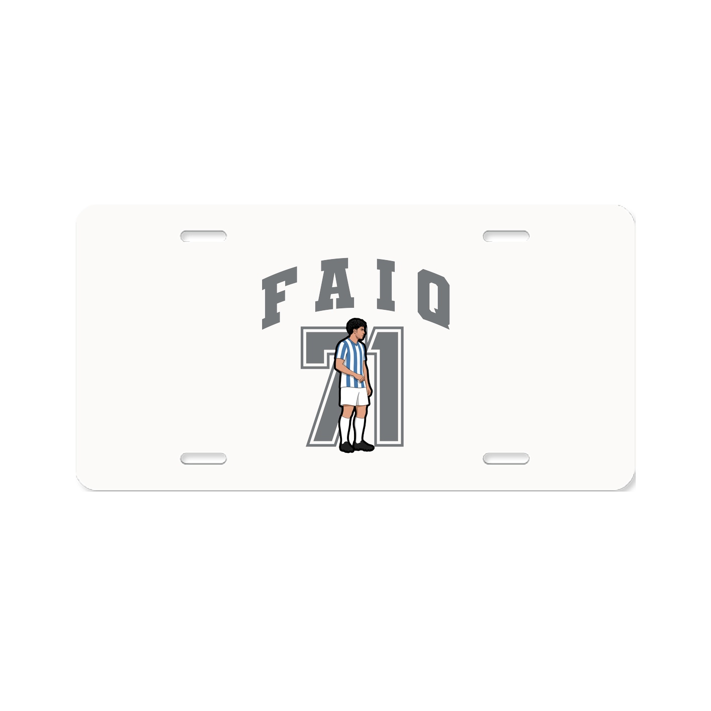 License Plate — Number in Classic