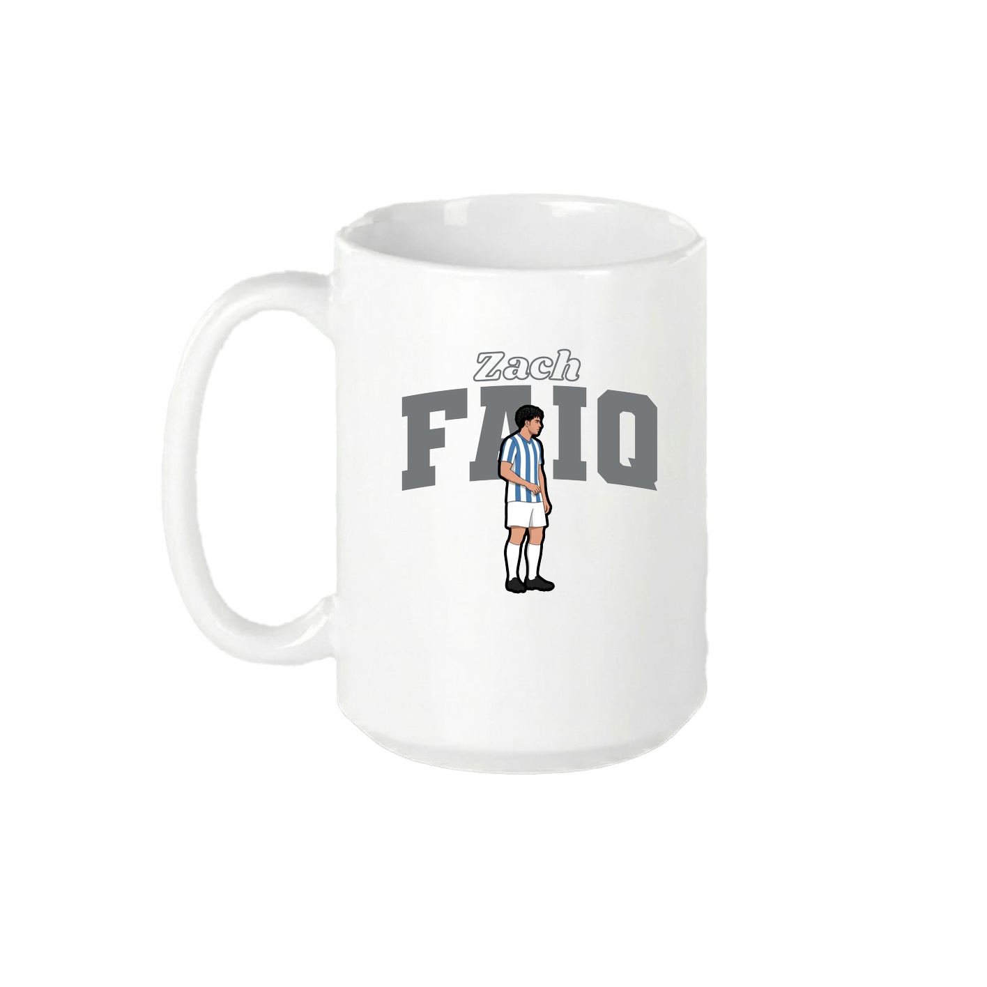 15oz Coffee Mug — Name Arch in White