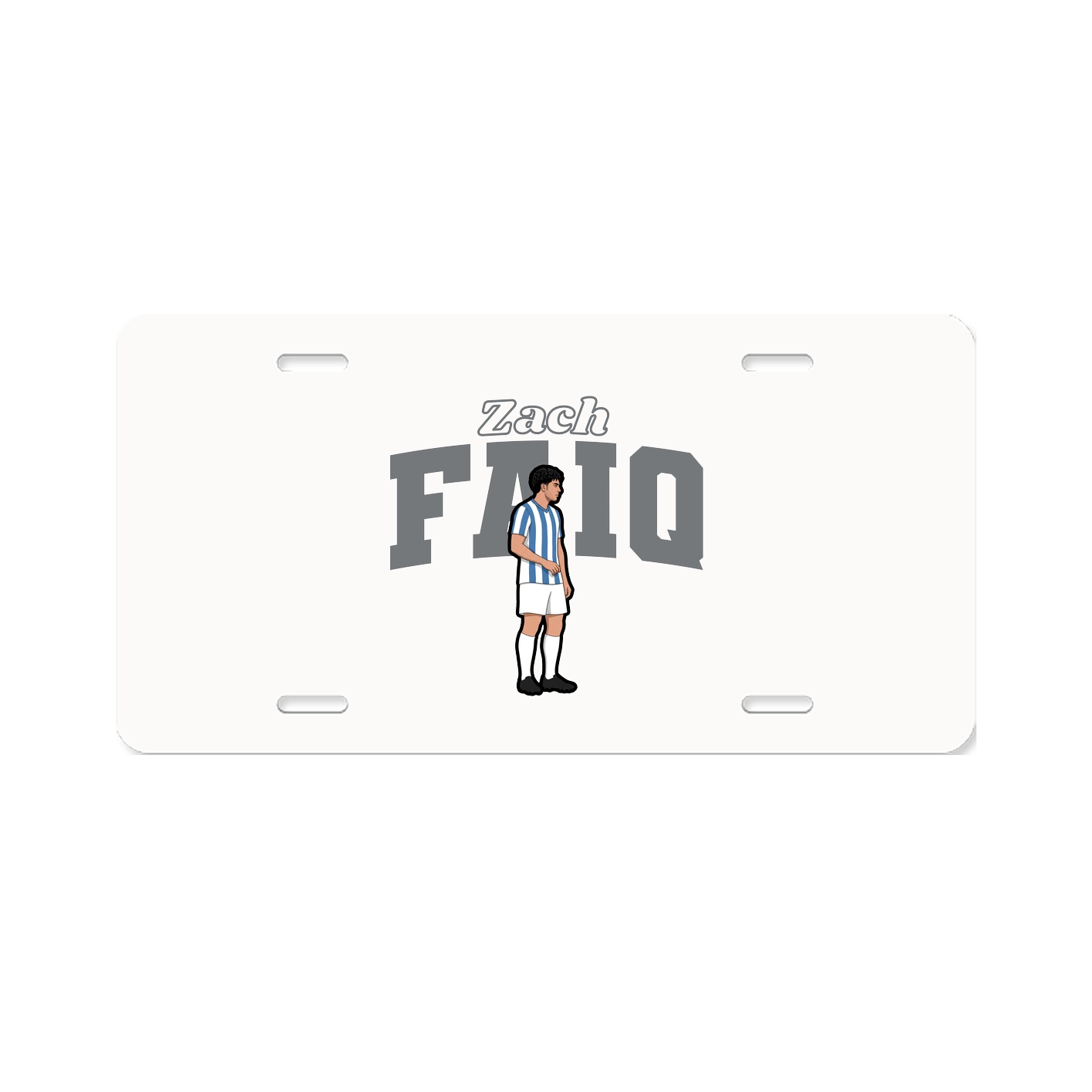 License Plate — Name Arch in Classic
