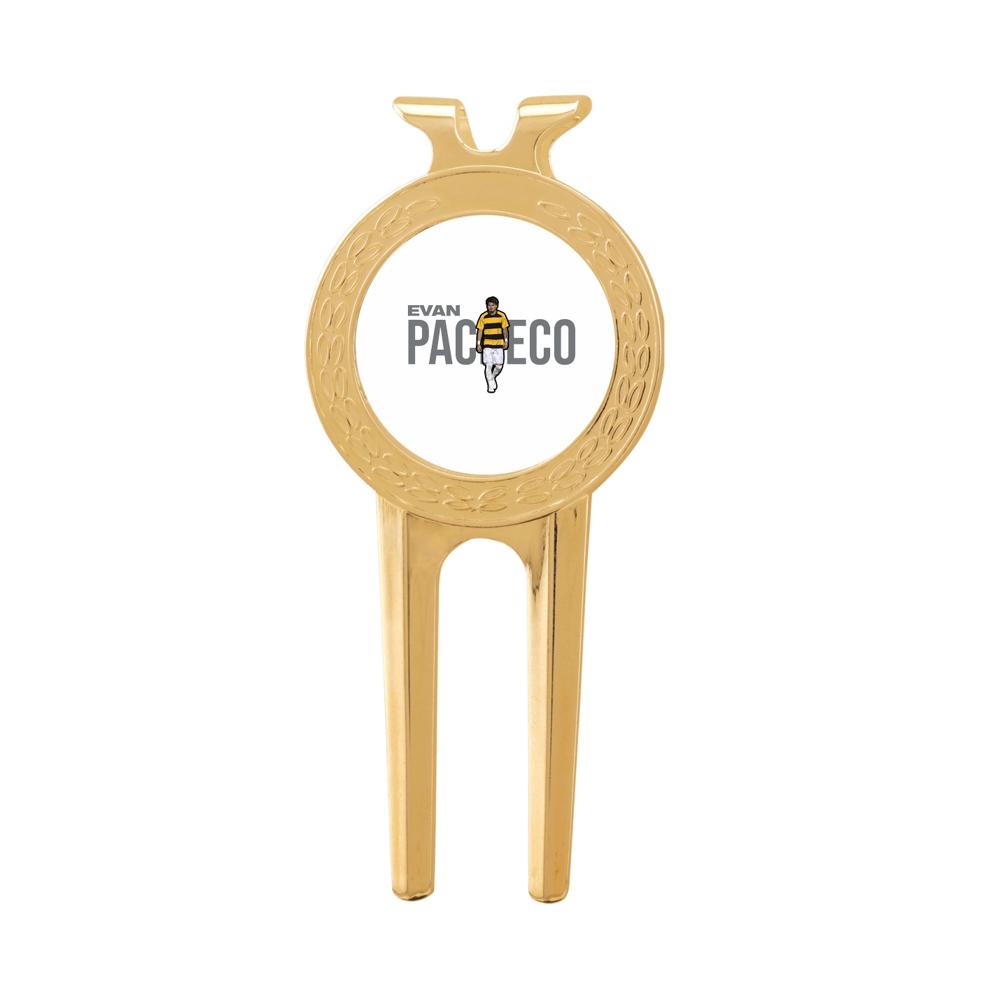 Divot Tool with Ball Marker — Player Name in Classic