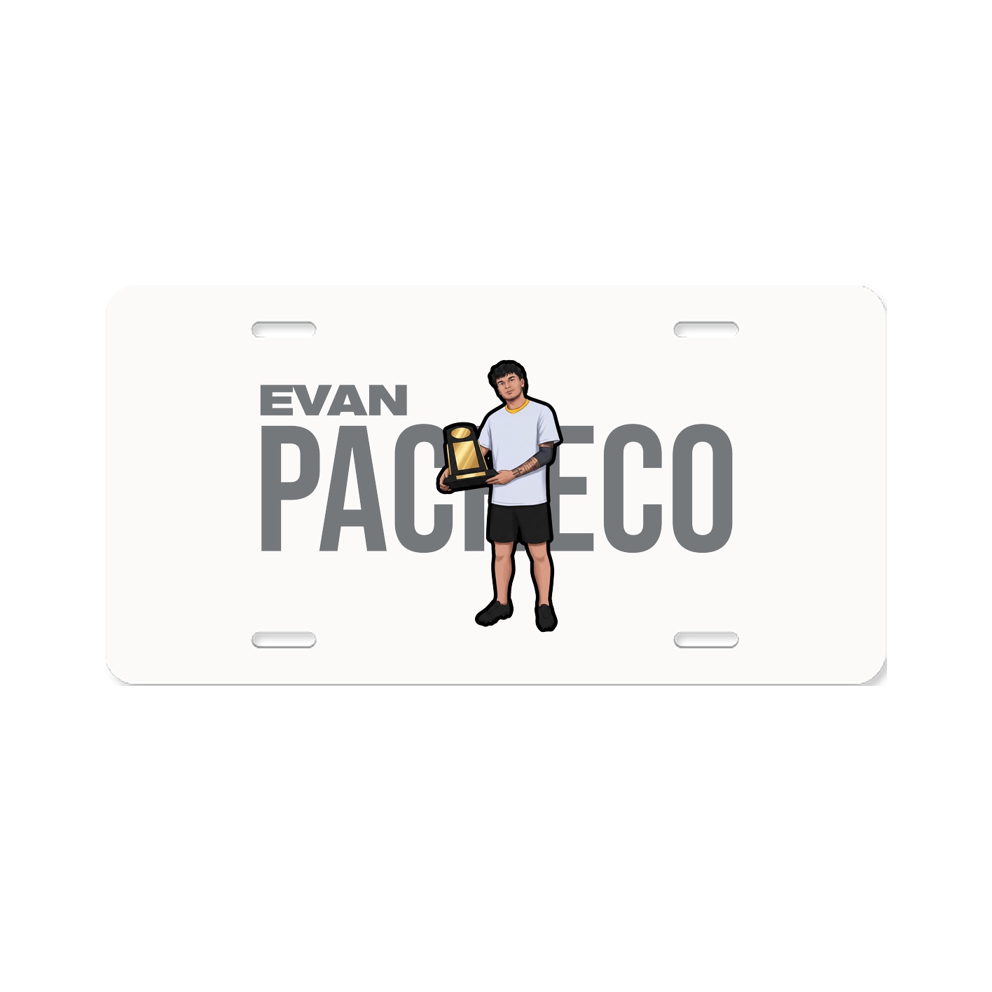 License Plate — Player Name in Classic