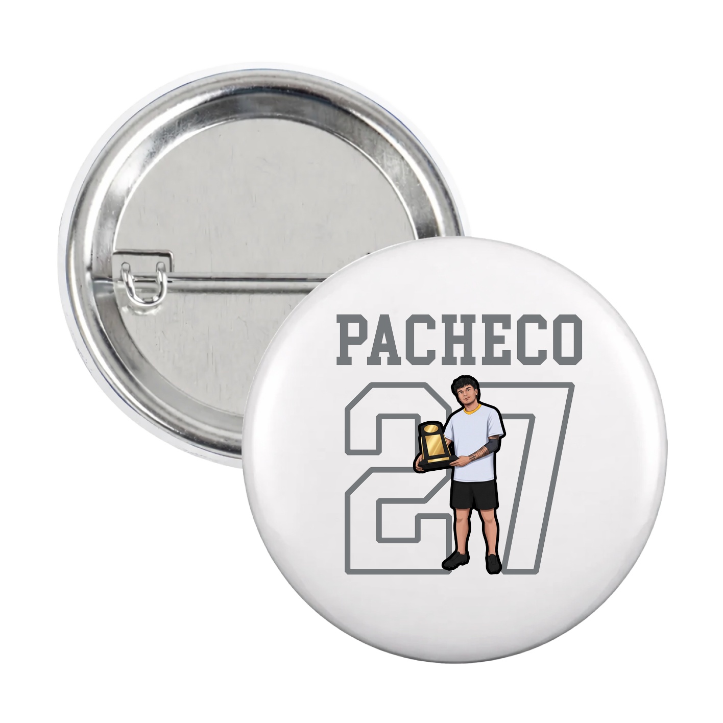 Game Day Button — Shirsey in White
