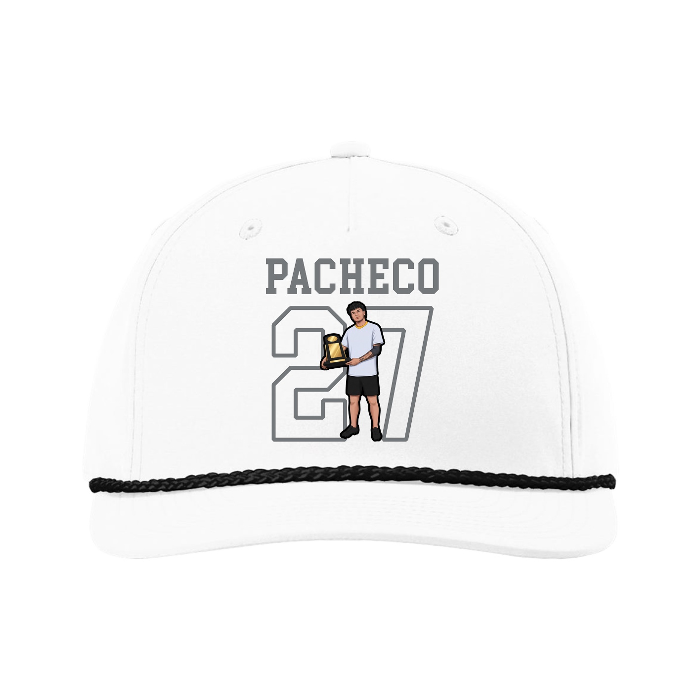 Five-Panel Classic Rope Cap — Shirsey in White