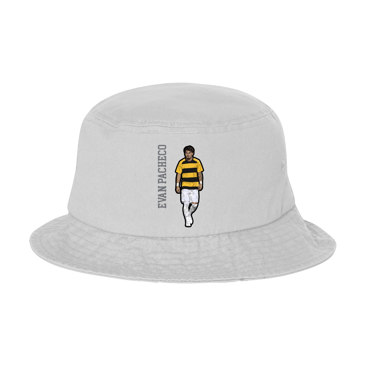 Bucket Cap — Name Vertical in White