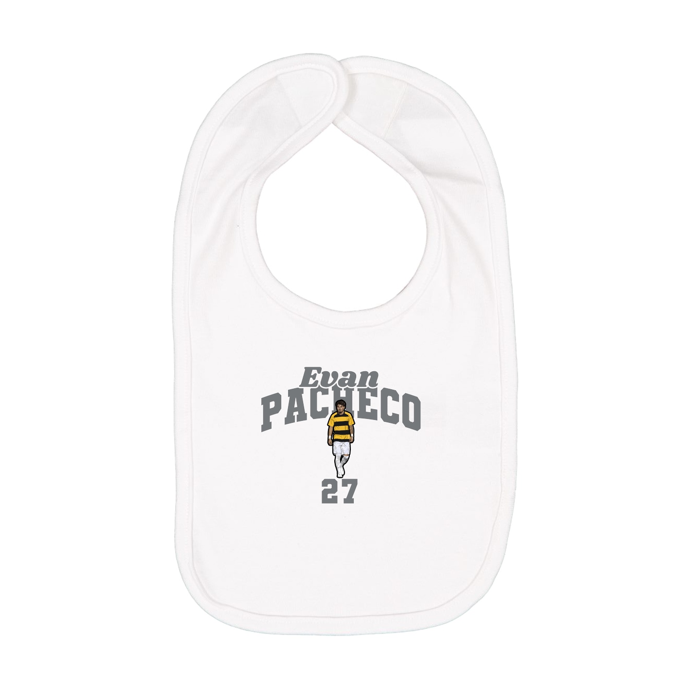 Infant Bib — Signature Arch in White