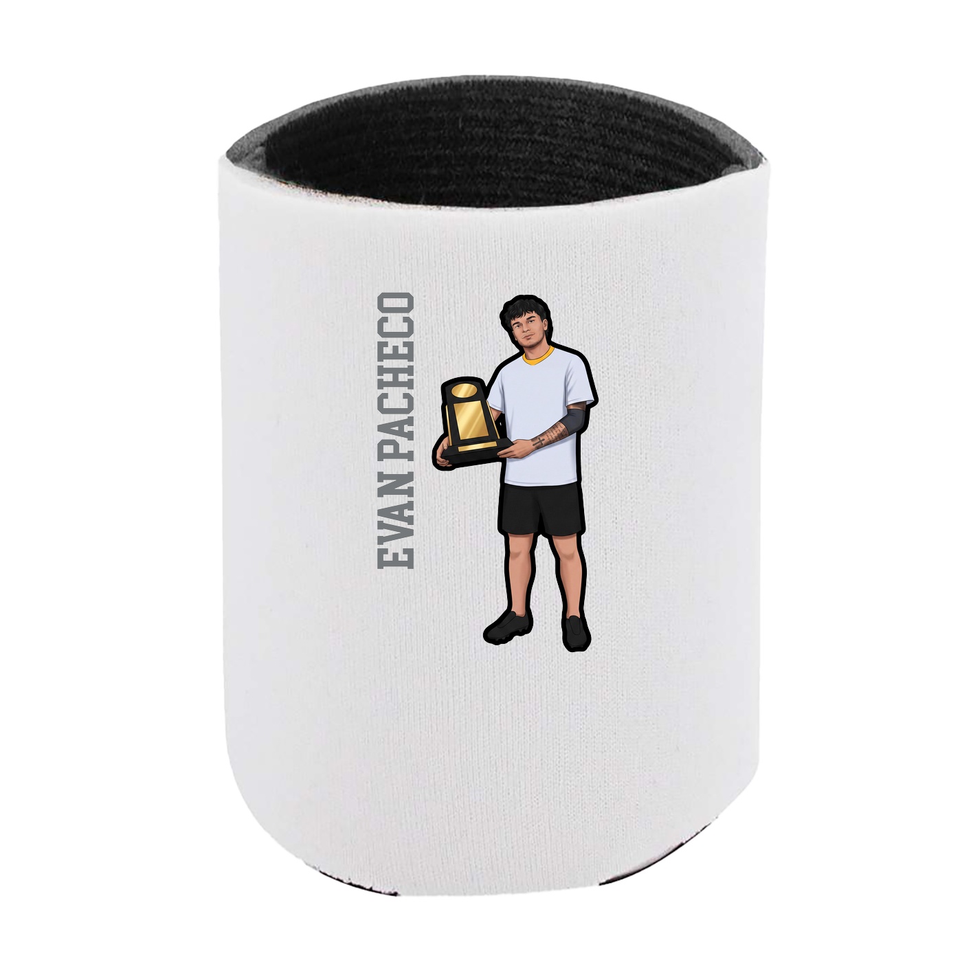 Can Holder — Name Vertical in White